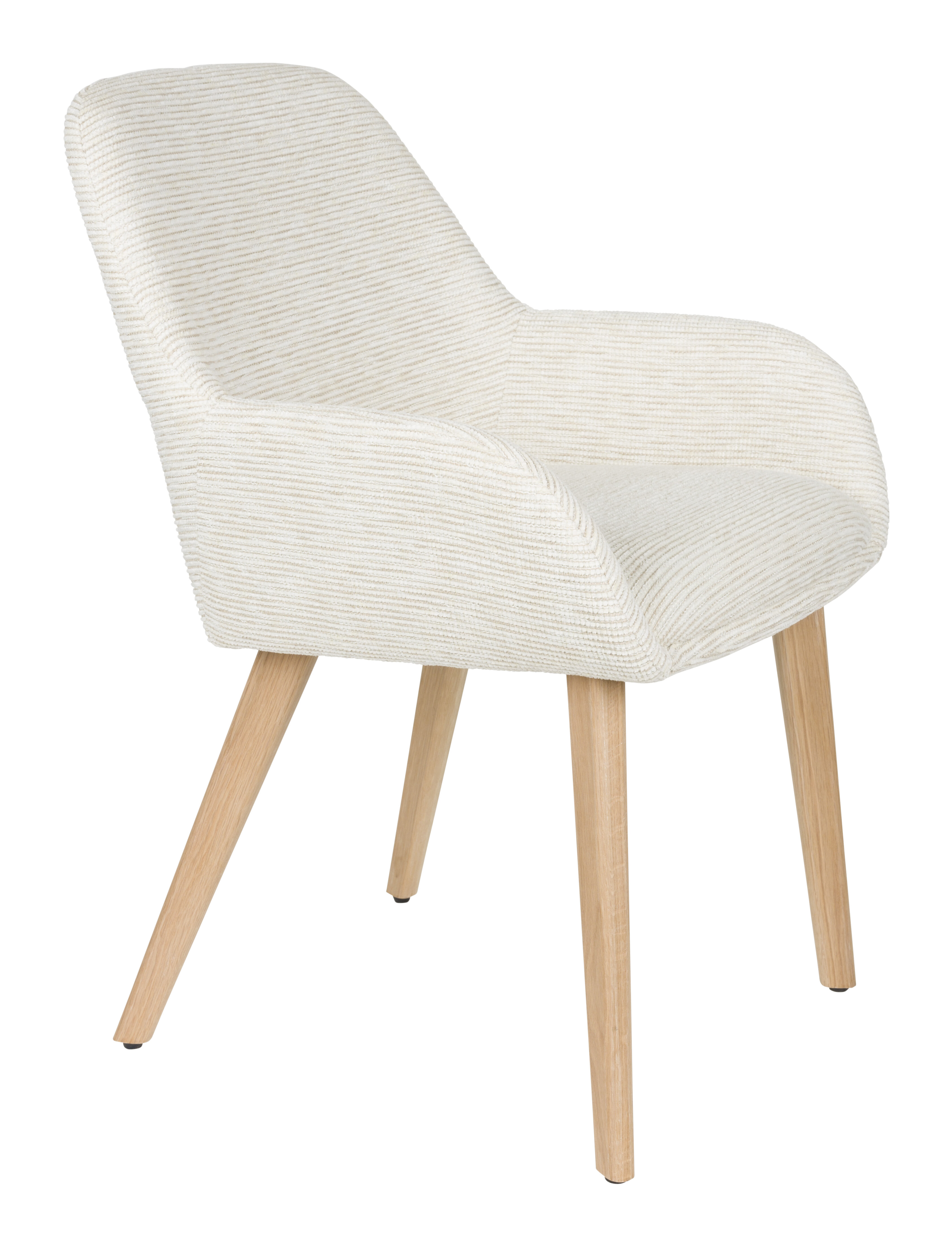 ZILT Eetkamerstoel Shantina Geweven stof - Off White