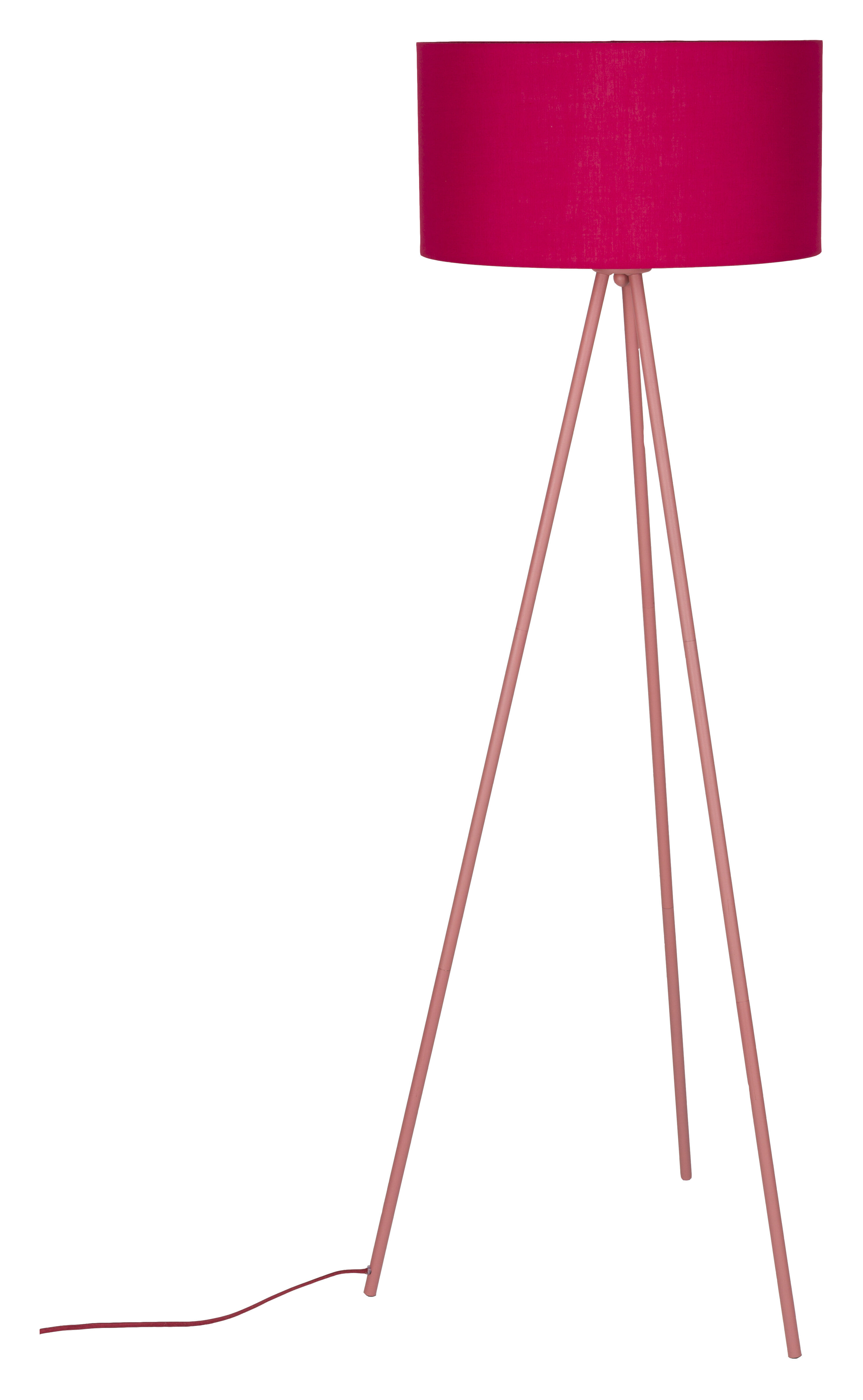 ZILT Vloerlamp 'Devonta' 146cm, kleur Rood