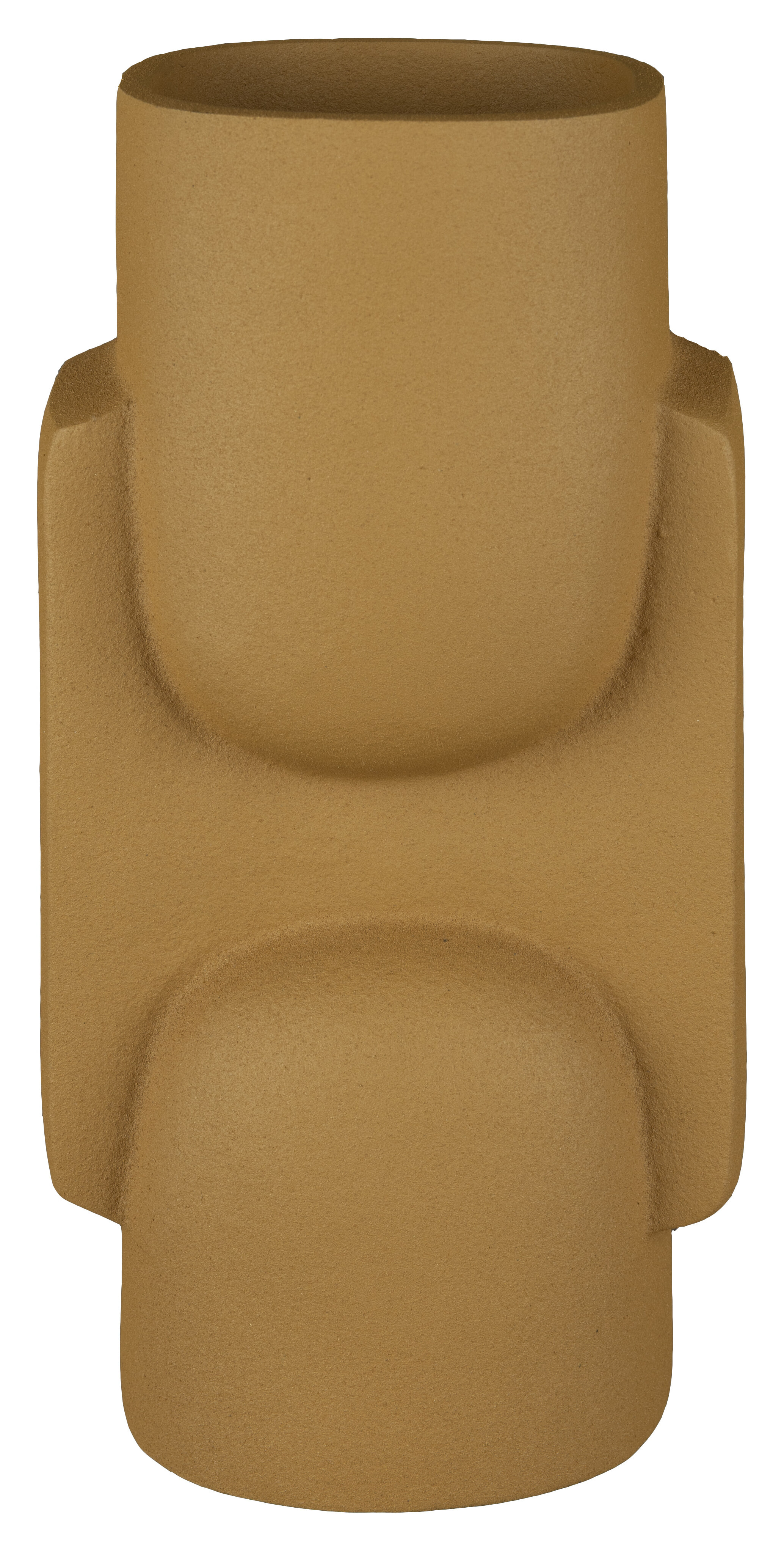 Dutchbone Vaas Santos 25cm - Okergeel