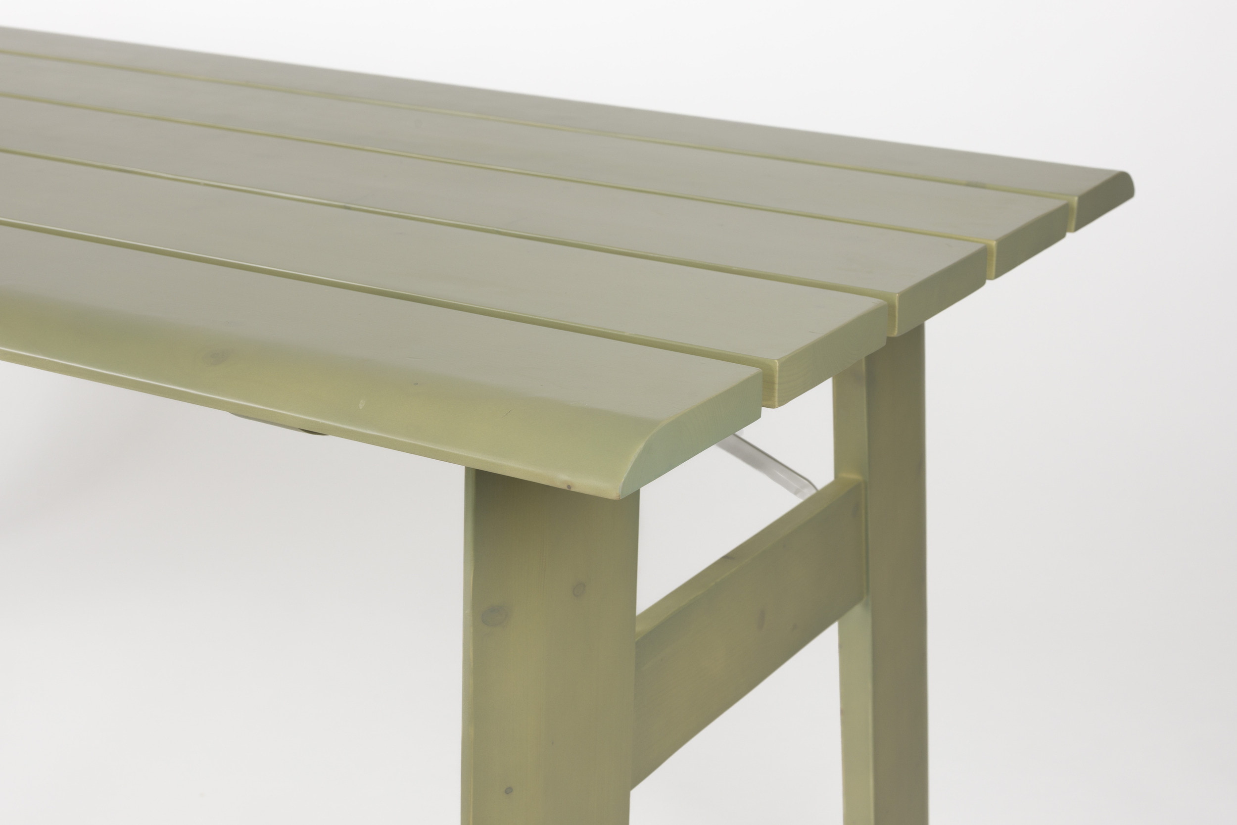 Zuiver Inklapbare Picknickset 'Avenue' Met tuintafel en 2 tuinbanken, kleur Desert Sage