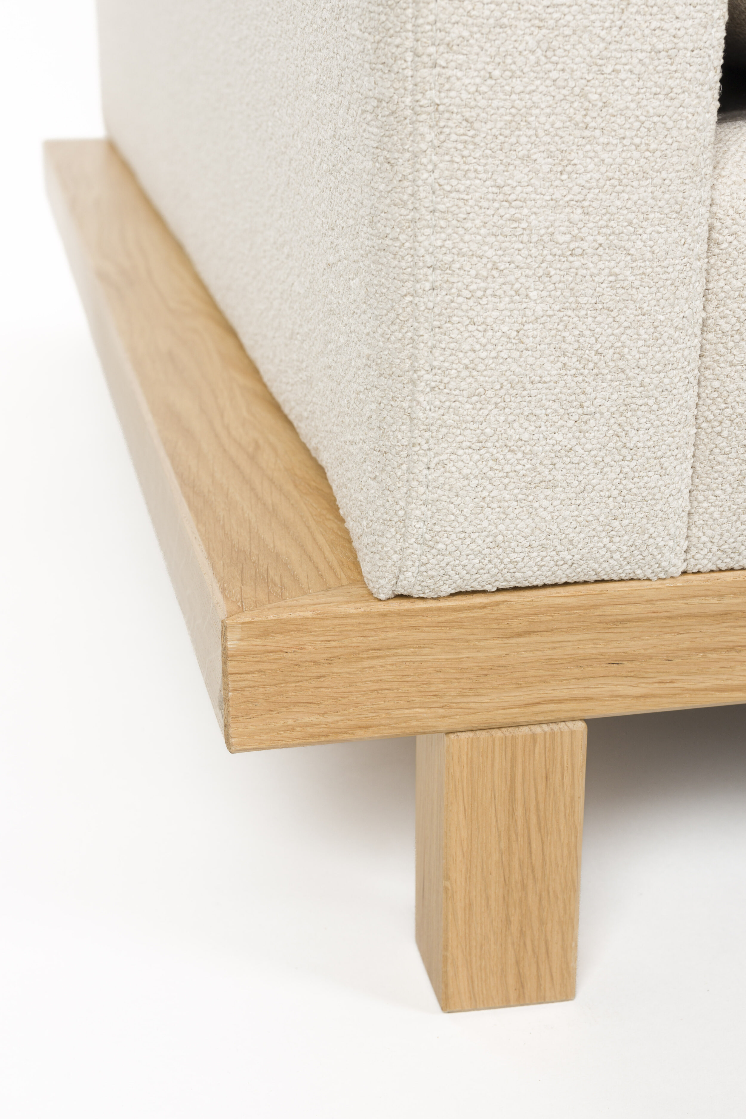 Zuiver 3-zits Bank 'Blossom' Bouclé en geweven stof, kleur Zand