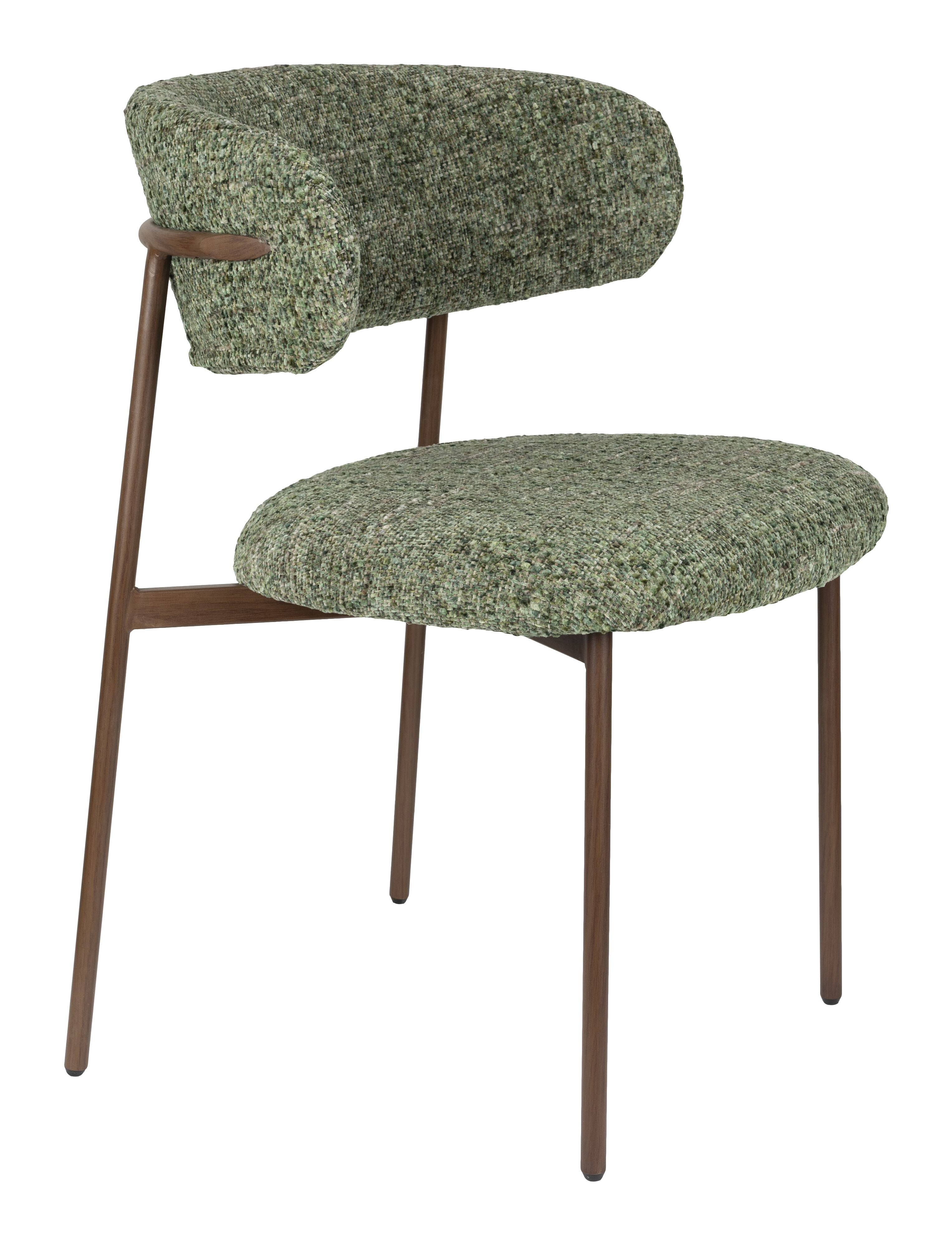 ZILT Eetkamerstoel Shakila Geweven stof - Groen