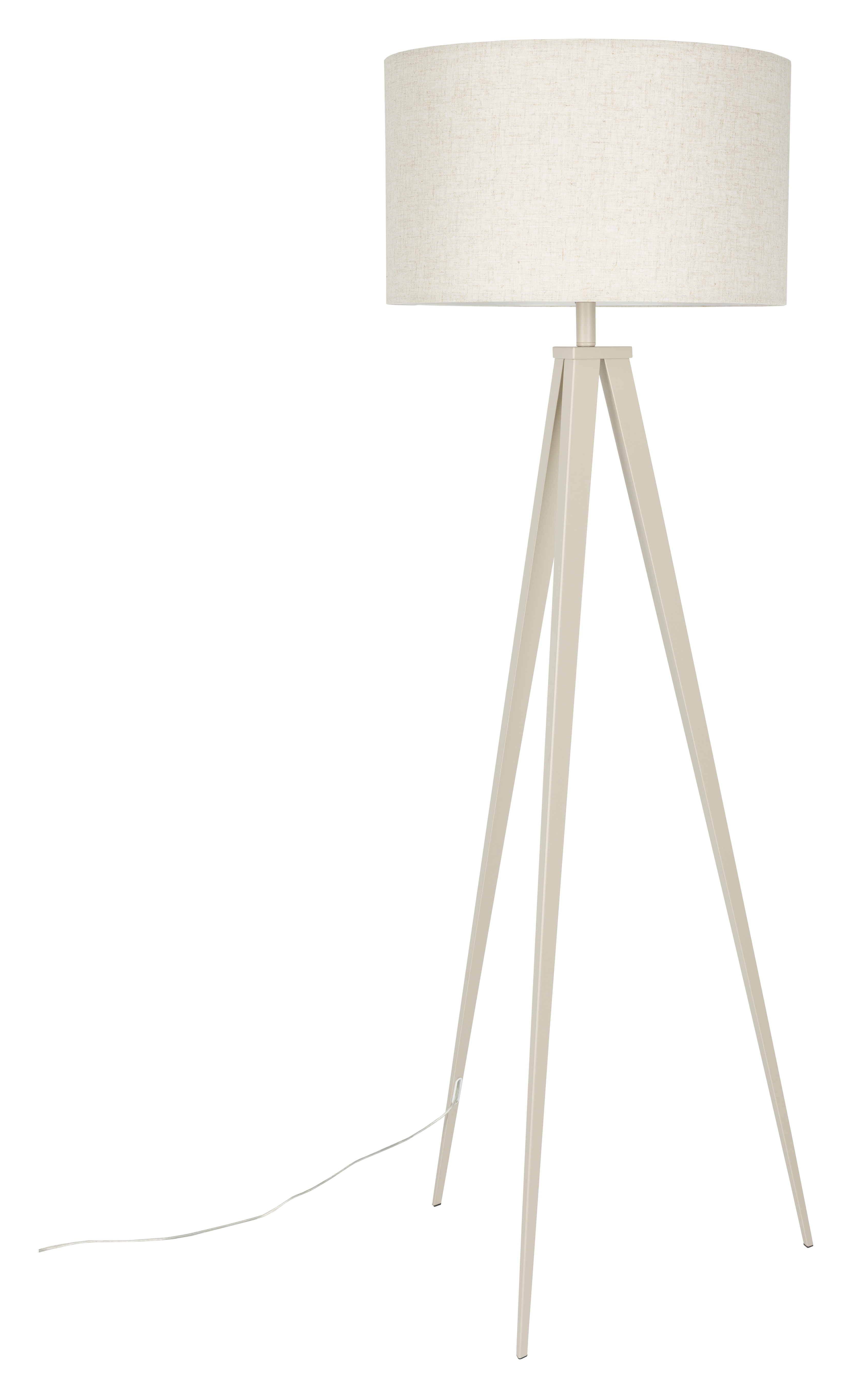 Zuiver Vloerlamp 'Tripod' 157cm, kleur Beige