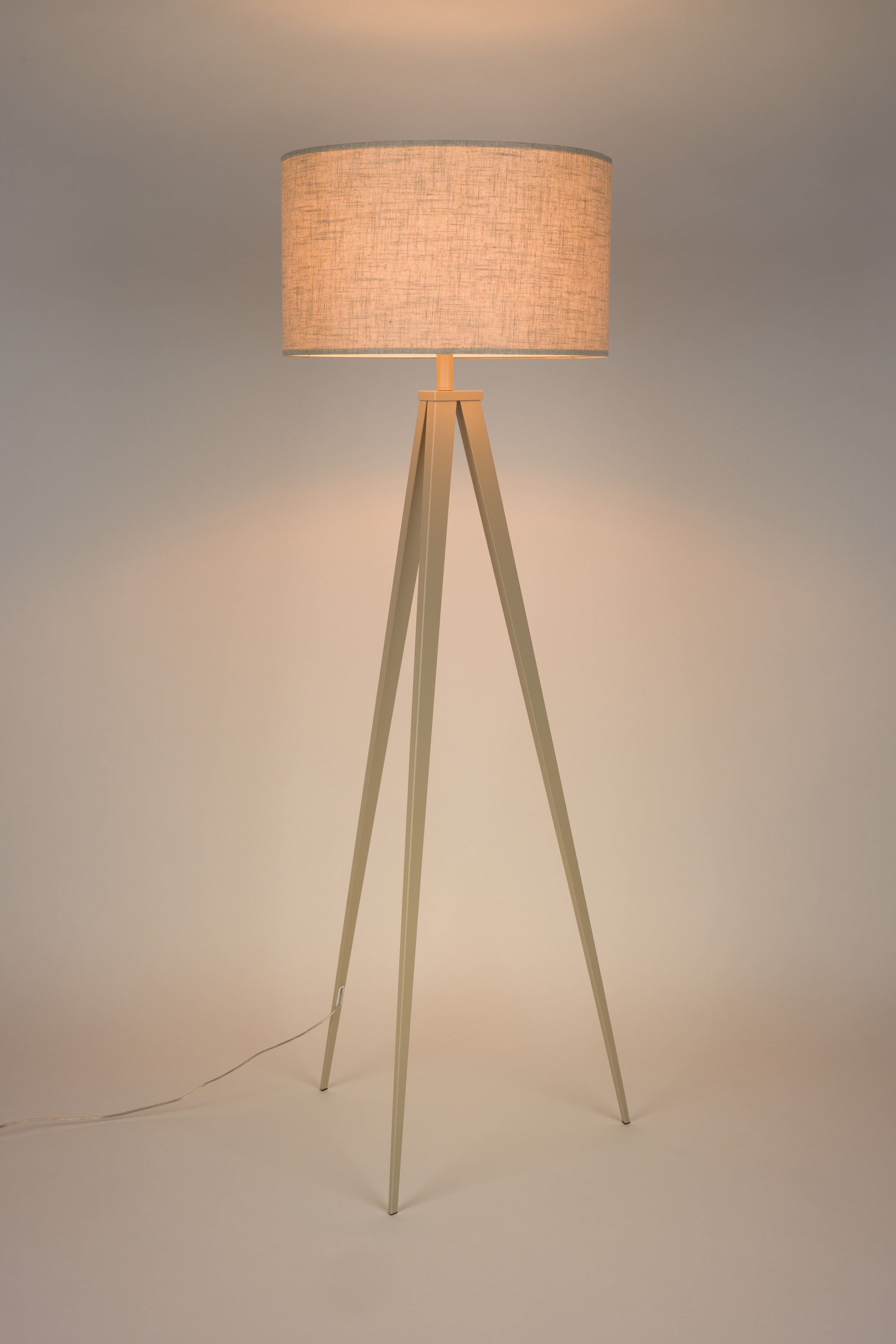 Zuiver Vloerlamp 'Tripod' 157cm, kleur Beige
