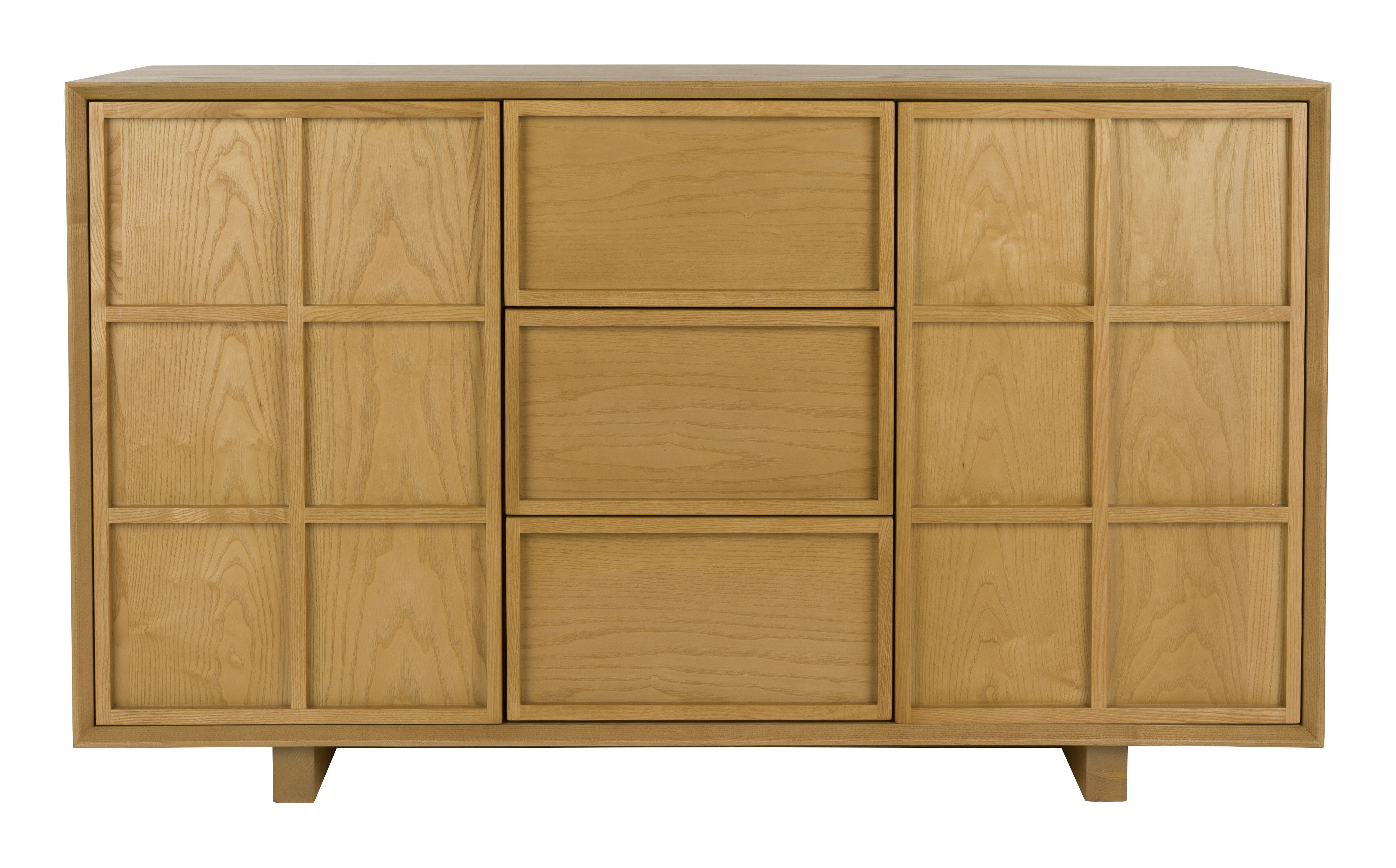 Zuiver Dressoir Raster Essenhout, 120cm - Naturel