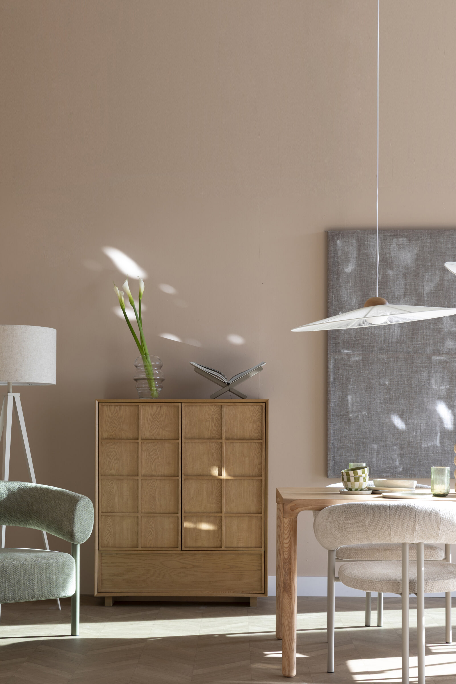 Zuiver Opbergkast 'Raster' Essenhout, 120 x 100cm