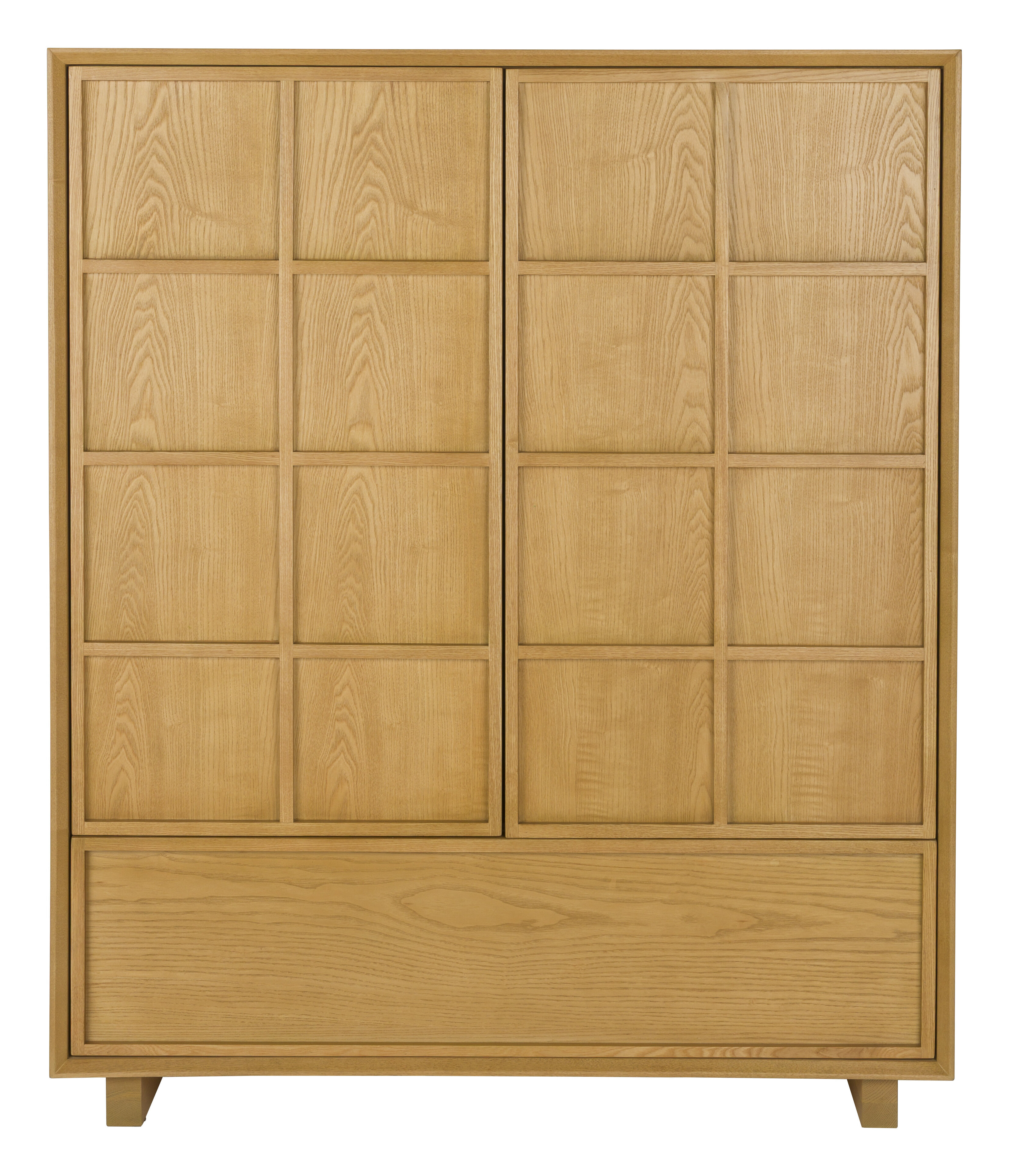 Zuiver Opbergkast 'Raster' Essenhout, 120 x 100cm