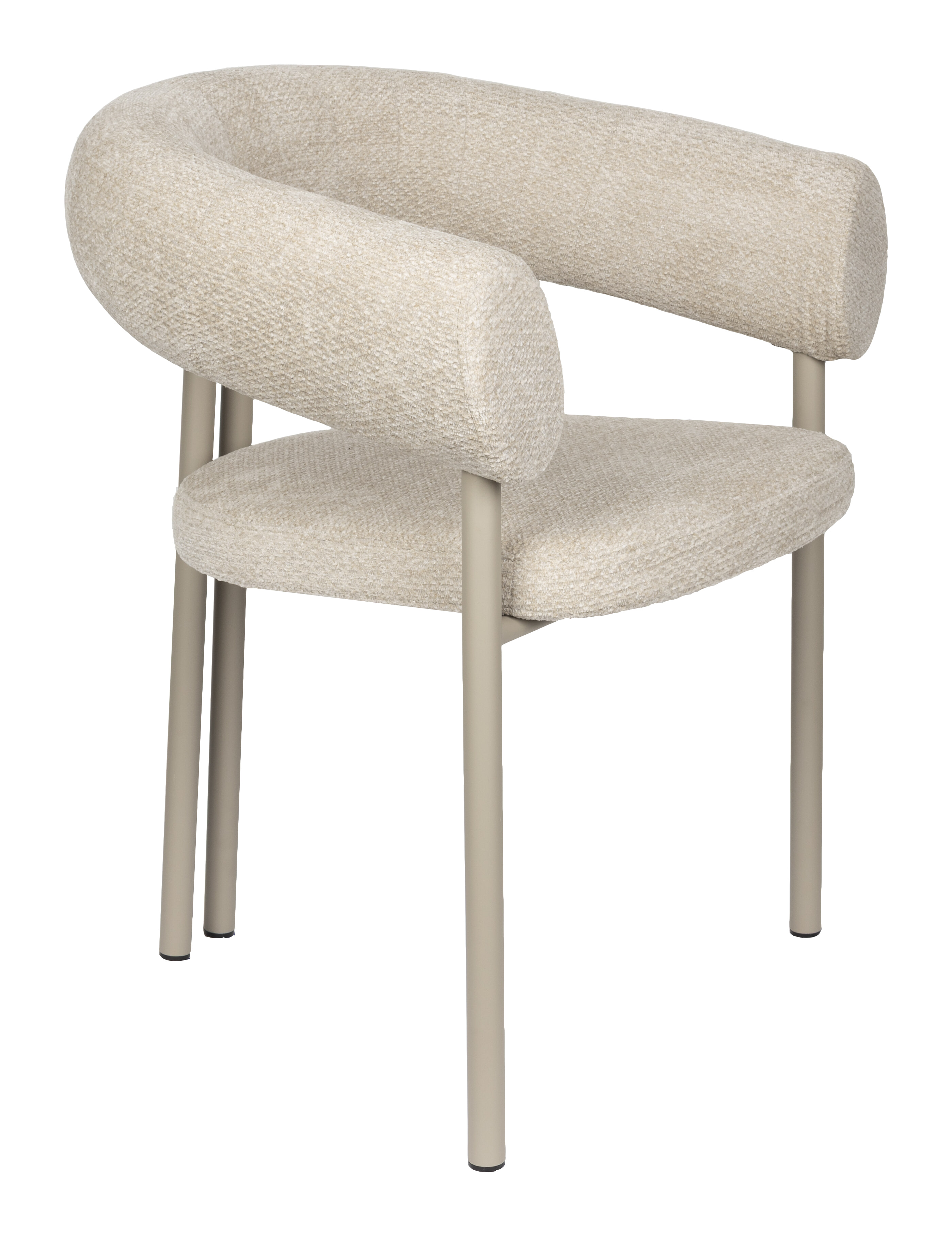 Zuiver Eetkamerstoel 'Heels' Geweven stof, kleur Beige