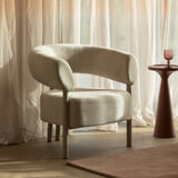 Zuiver Fauteuil 'Heels' Geweven stof, kleur Beige