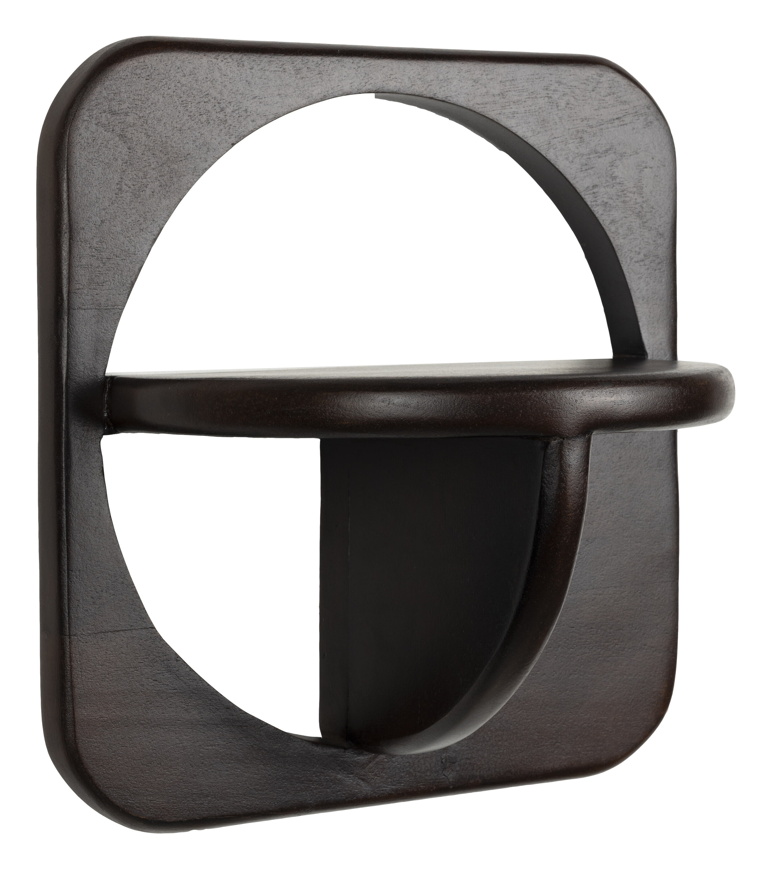 ZILT Wandplank 'Falynn' Walnootlook, Set van 2 stuks