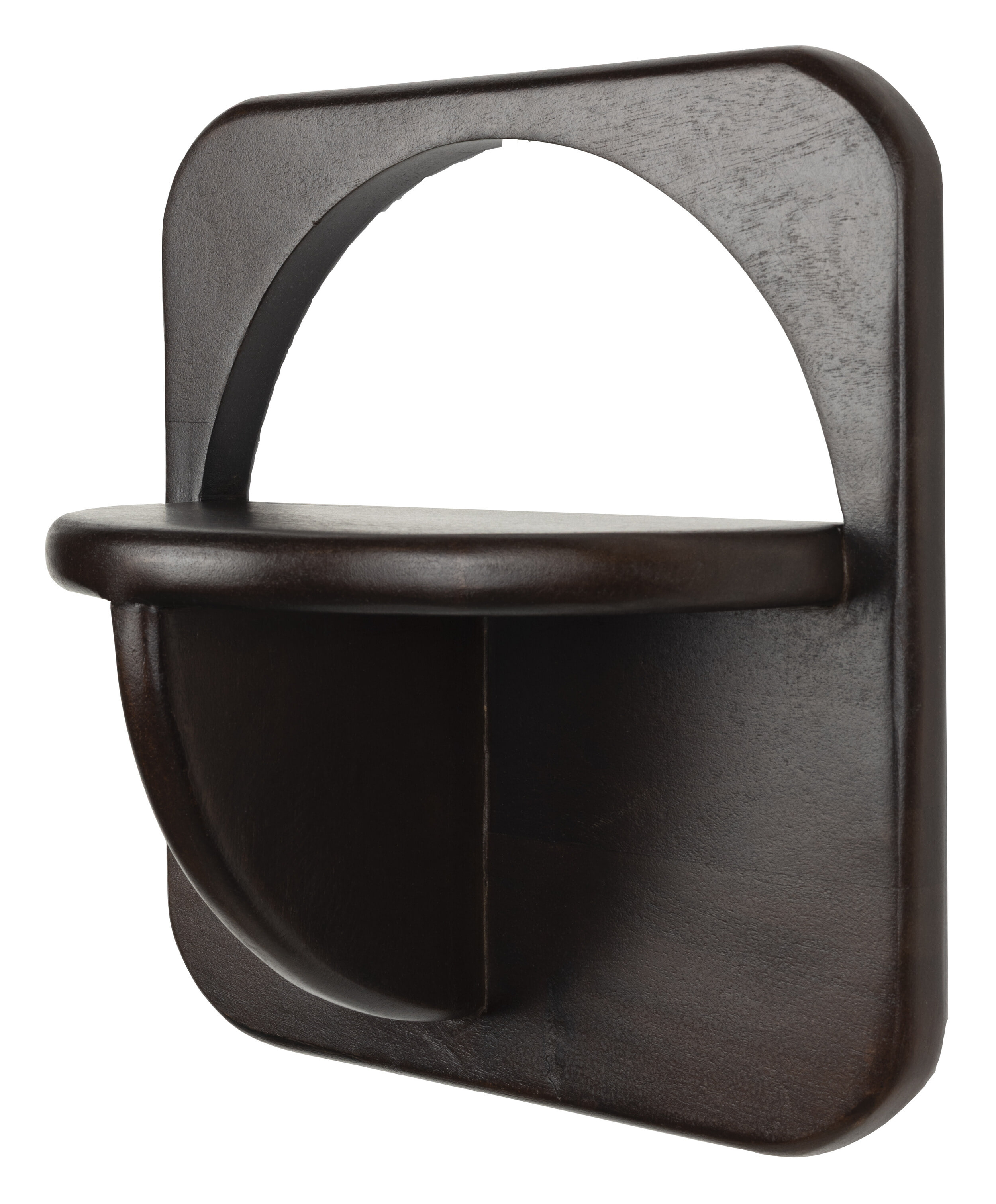 ZILT Wandplank 'Falynn' Walnootlook, Set van 2 stuks