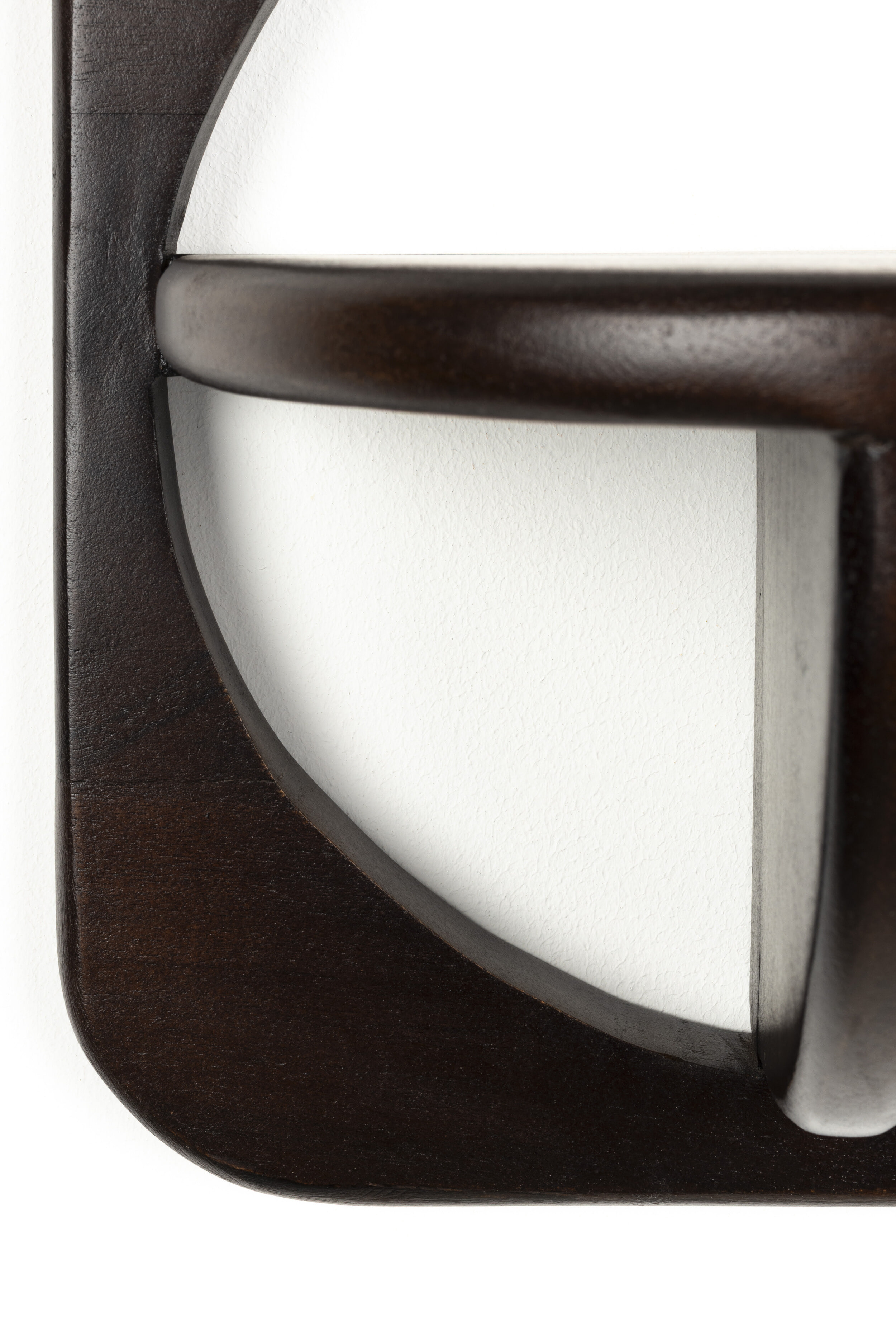 ZILT Wandplank 'Falynn' Walnootlook, Set van 2 stuks