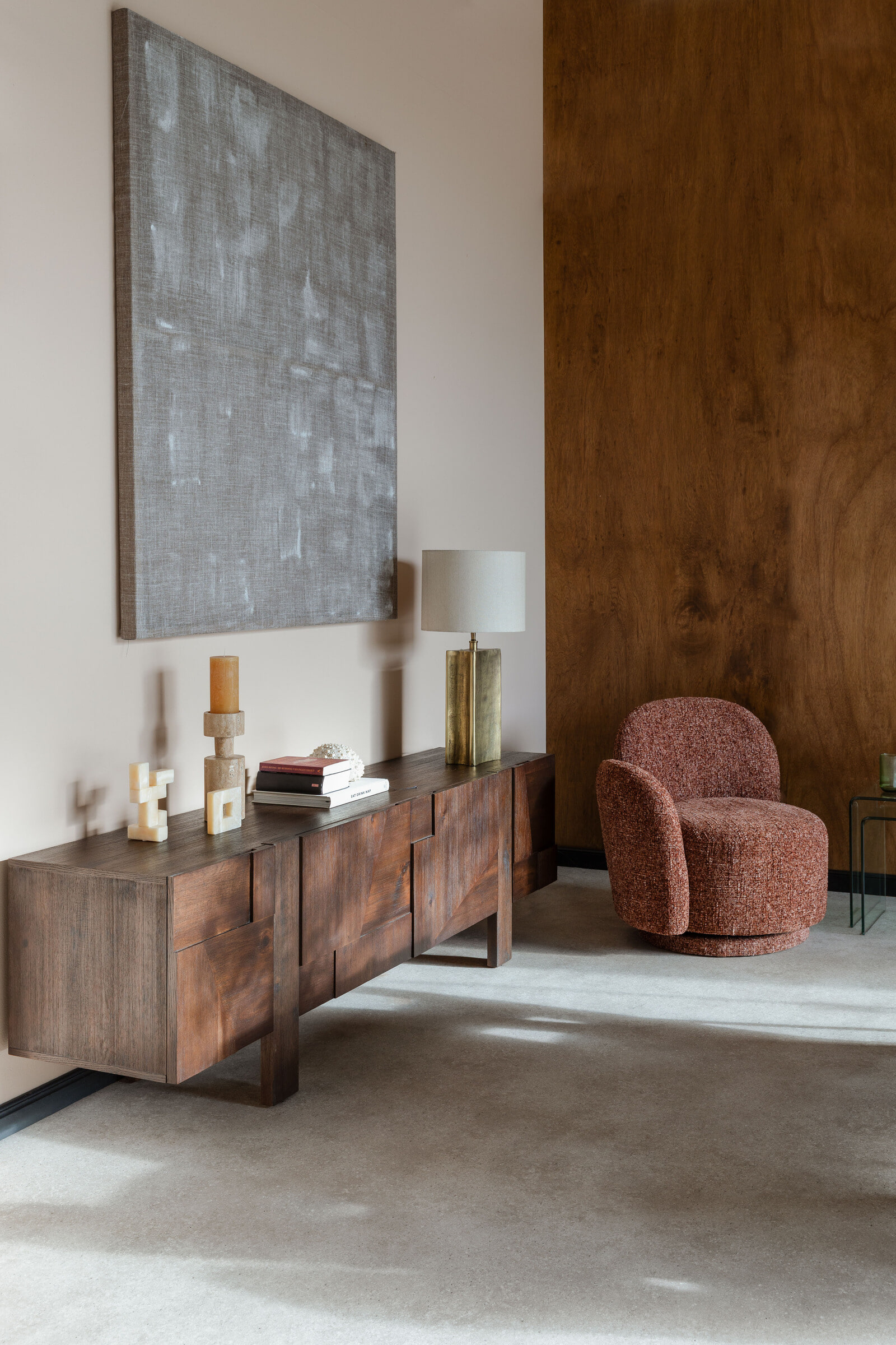 Dutchbone TV-meubel 'Bruneau' Acaciahout, 188cm