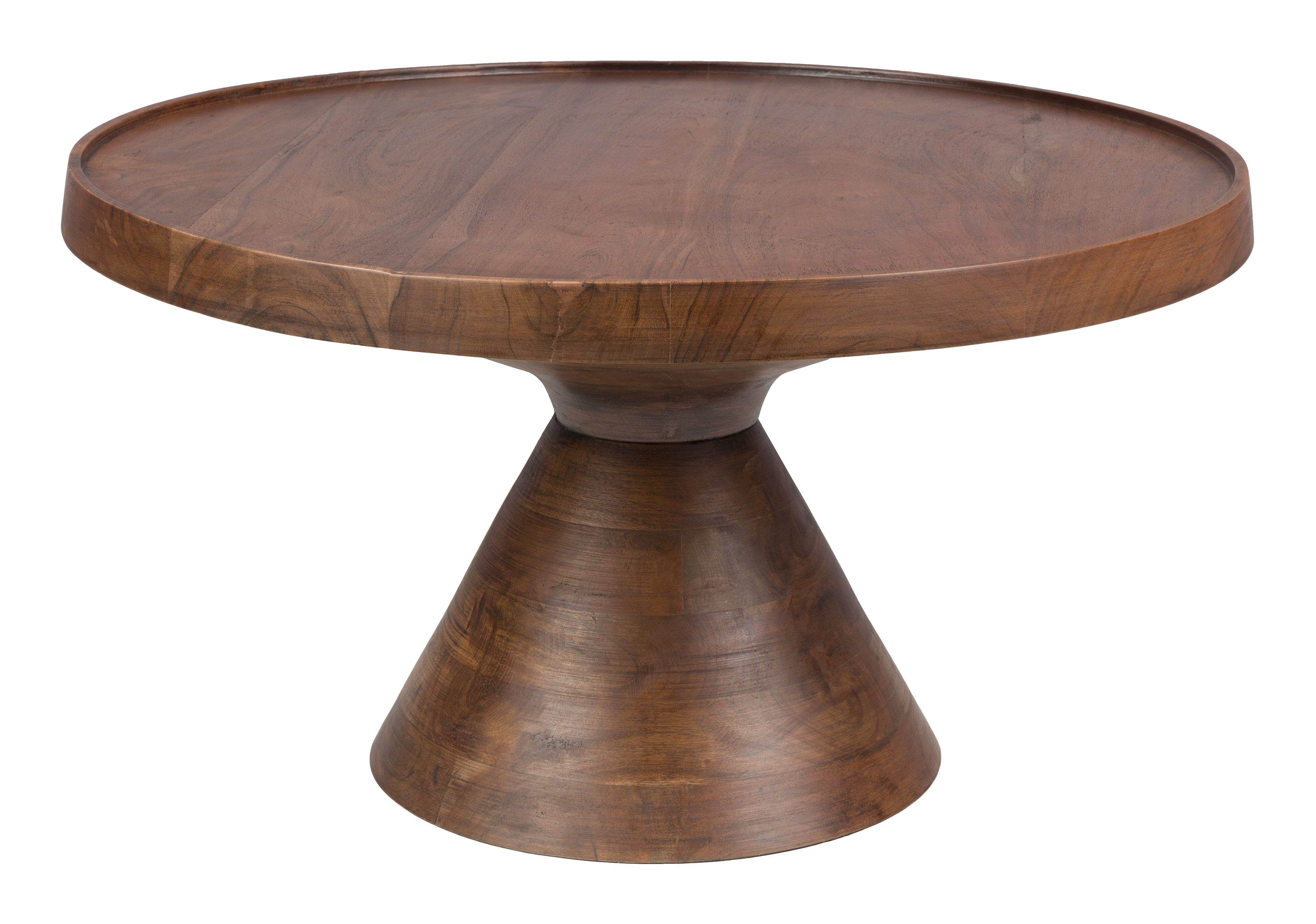 Zuiver Ronde Salontafel 'Floss' Acaciahout, 60cm, kleur Walnoot