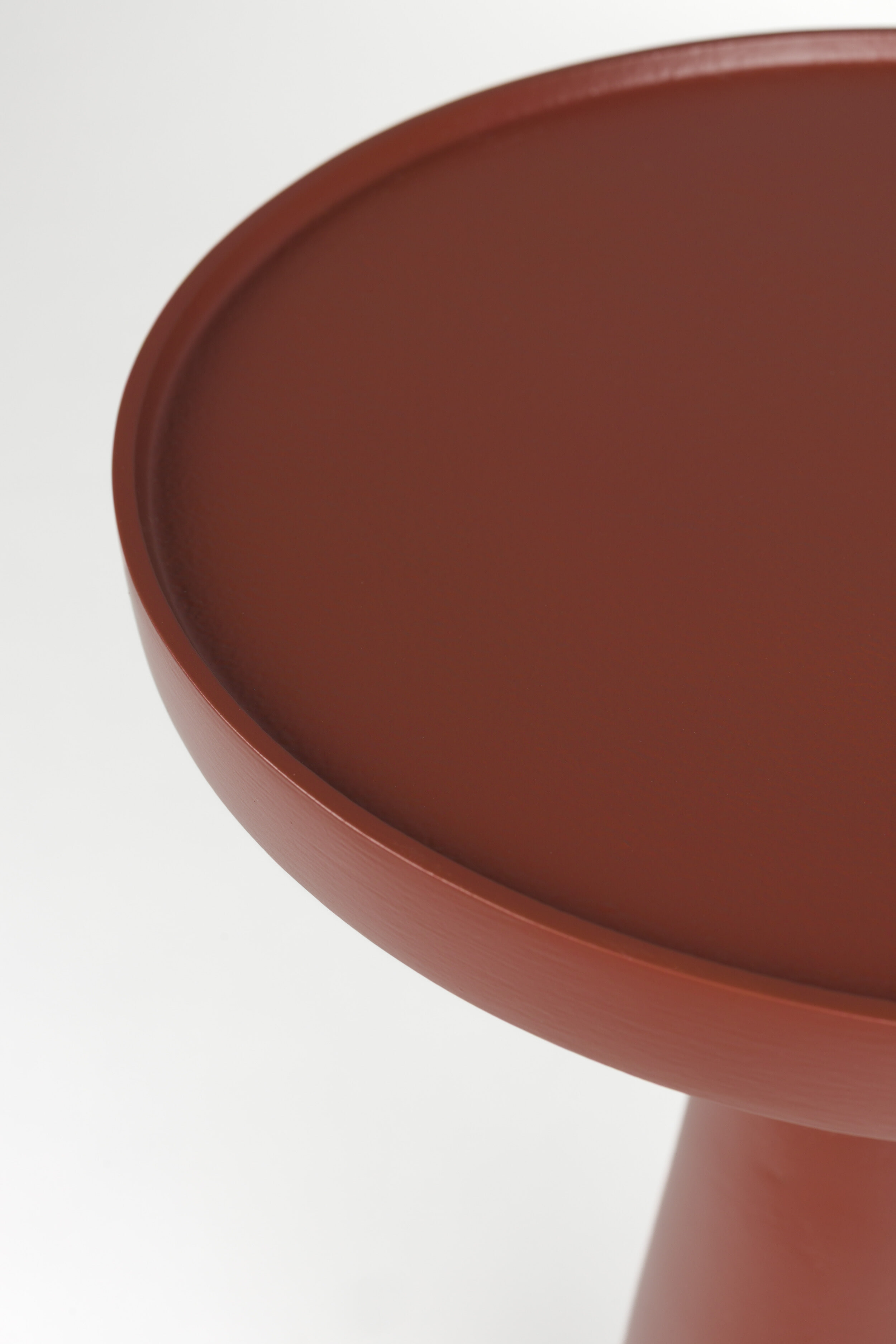 Zuiver Ronde Bijzettafel 'Floss' 28cm, kleur Marsala