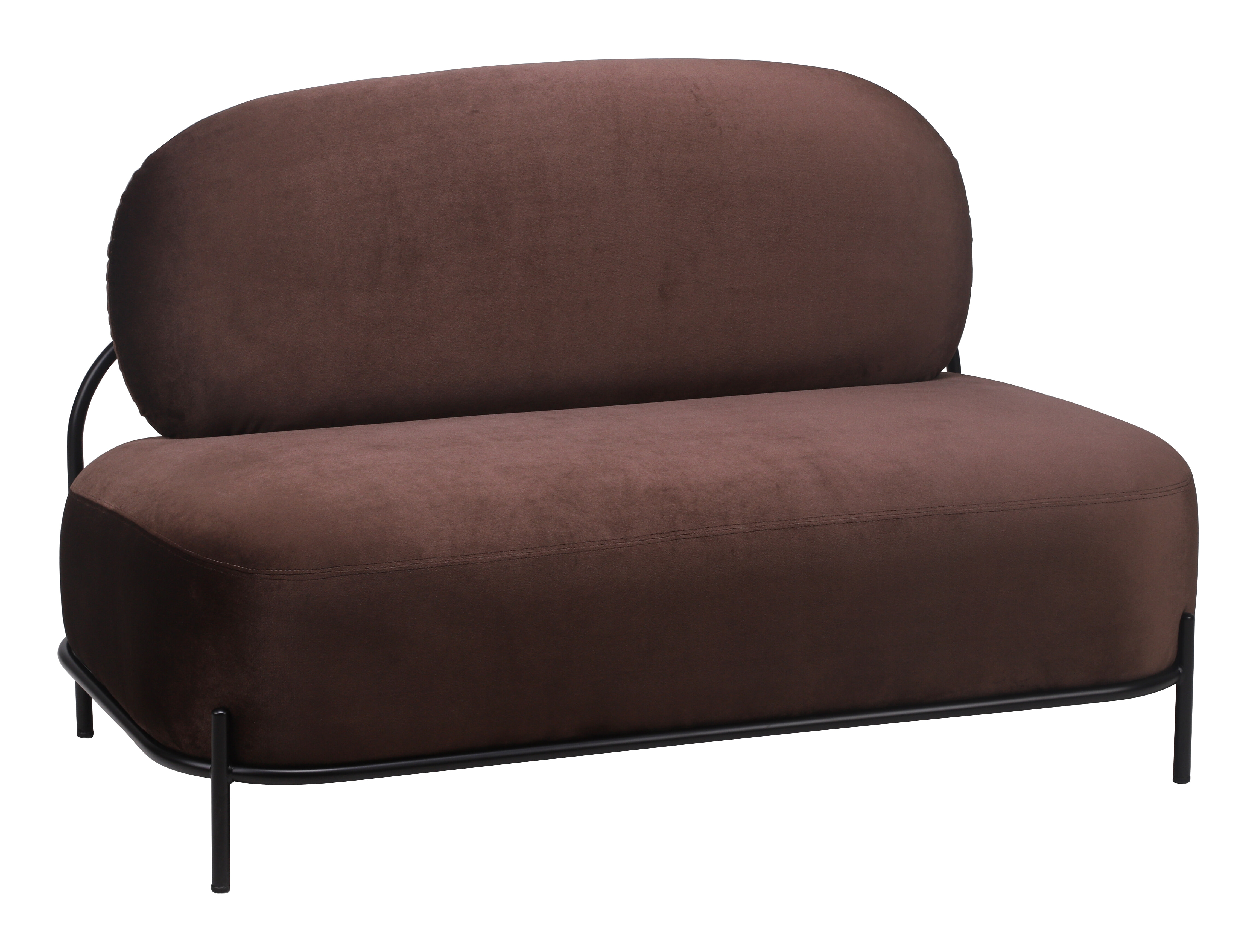 ZILT 2-zits Bank Dinos Velvet - Bruin