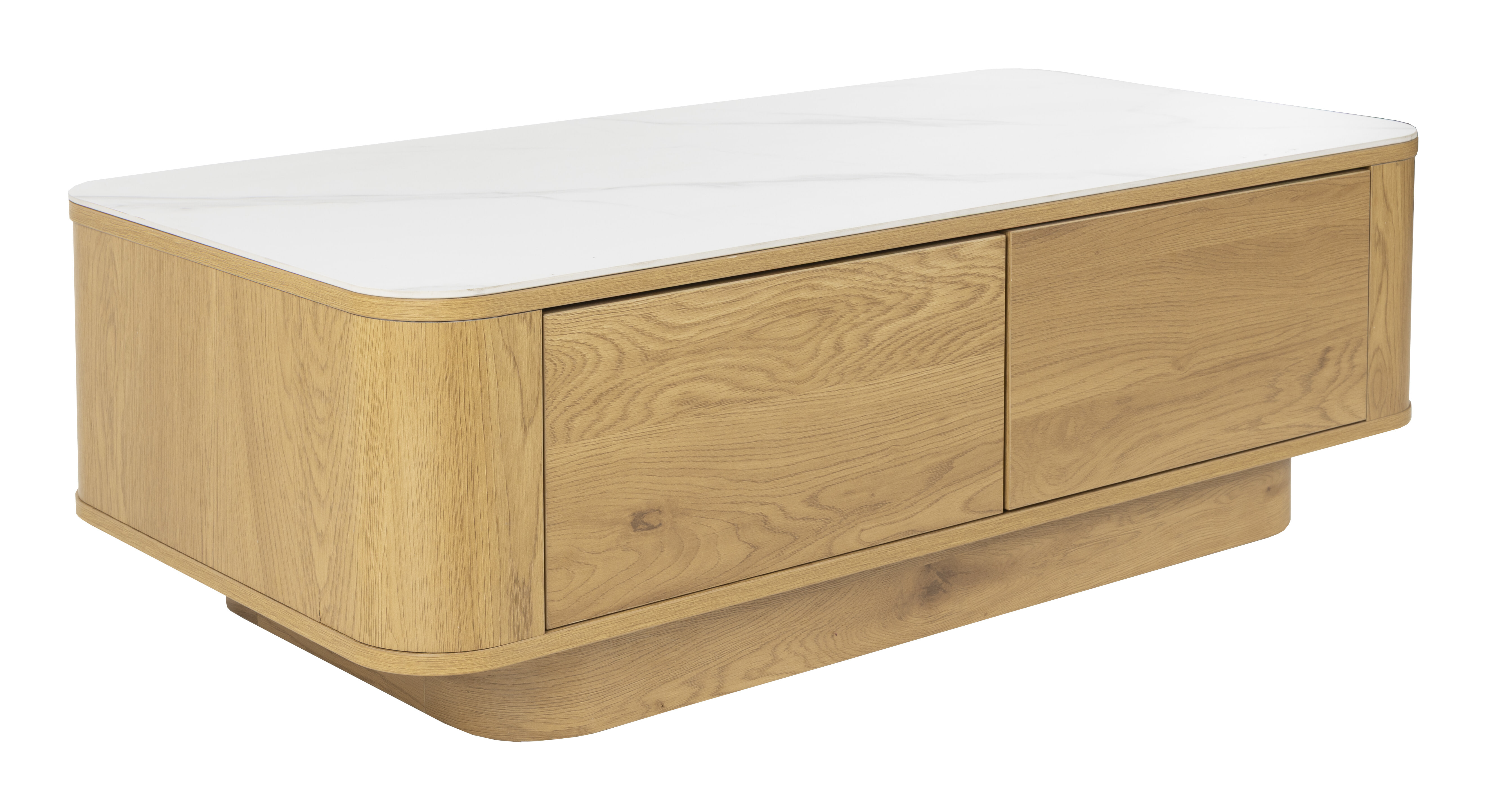 ZILT Salontafel 'Nathen' Eiken en marmerlook, 120 x 60cm