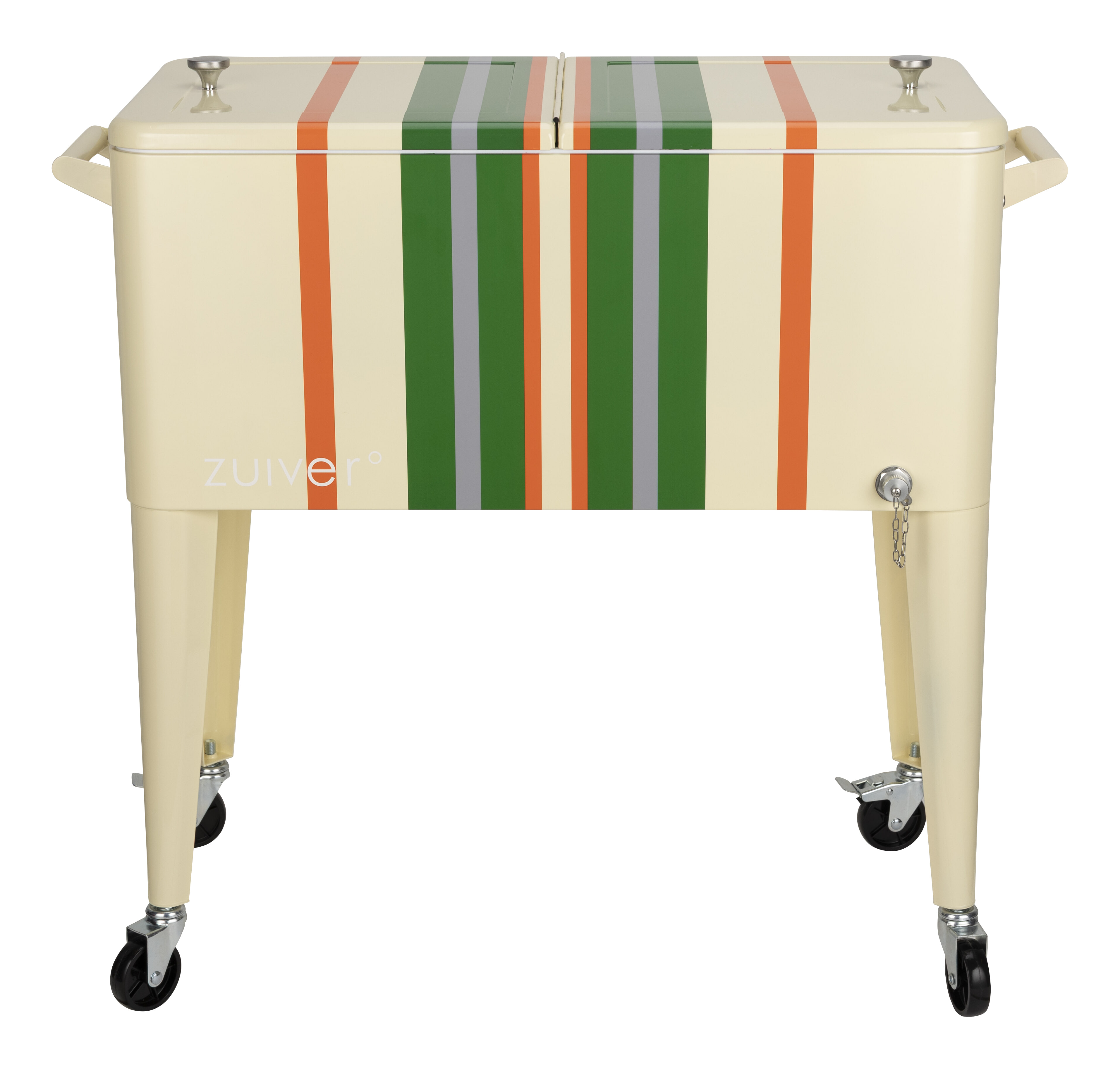 Zuiver Koelbox 'Cooler Be Cool' Op wielen, kleur Lemon