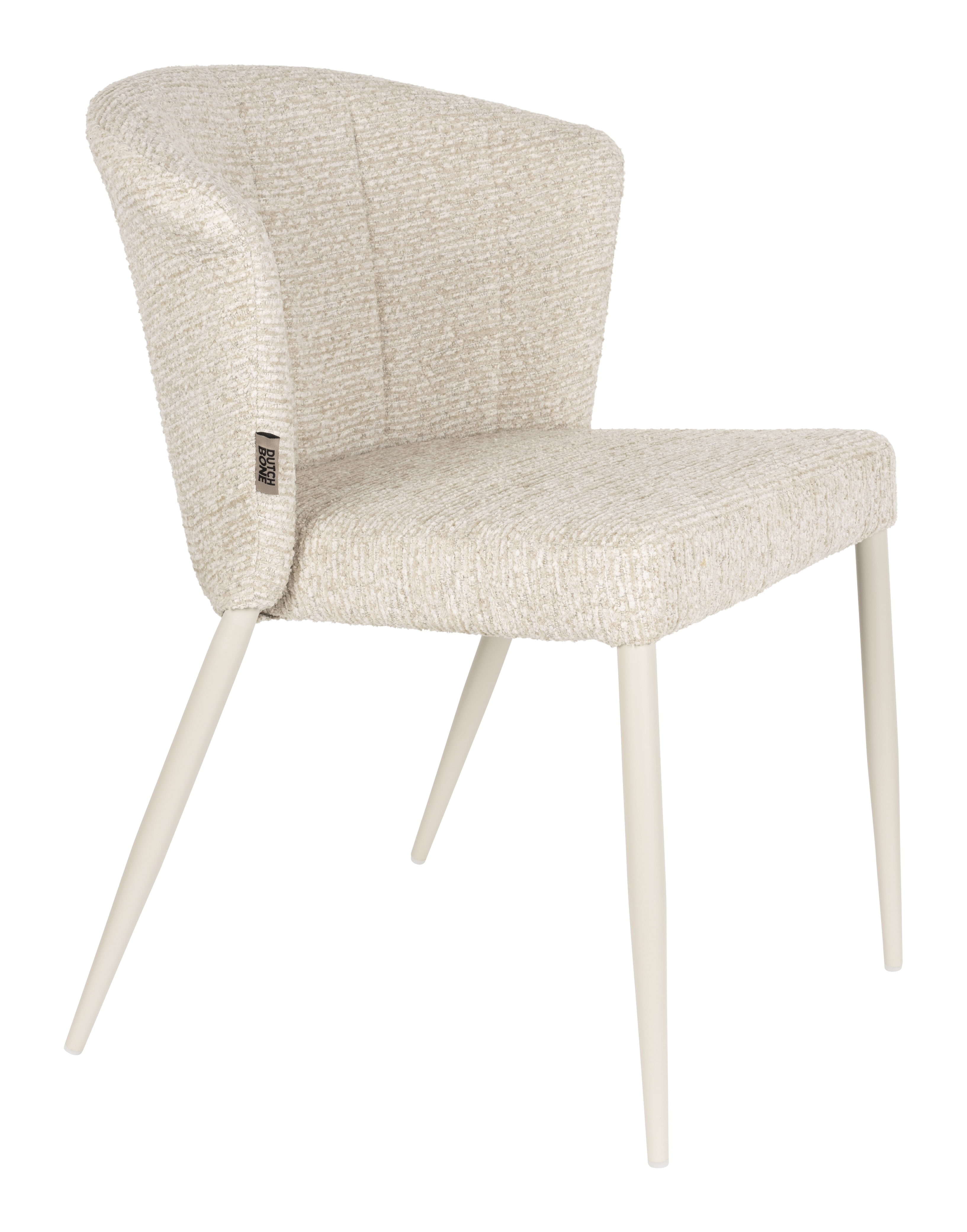 Dutchbone Eetkamerstoel Georgia Chenille - Beige