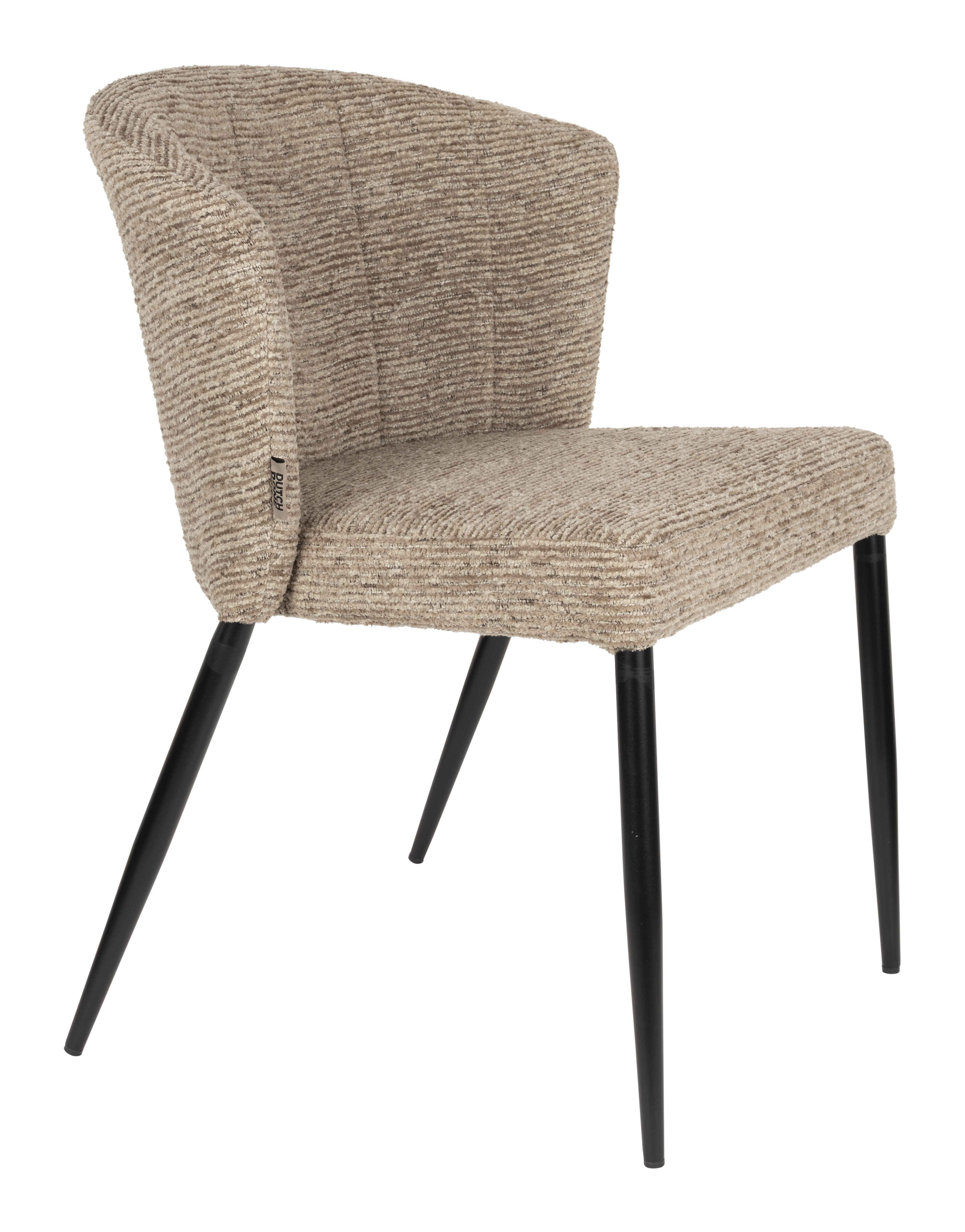 Dutchbone Eetkamerstoel Georgia Chenille - Bruin