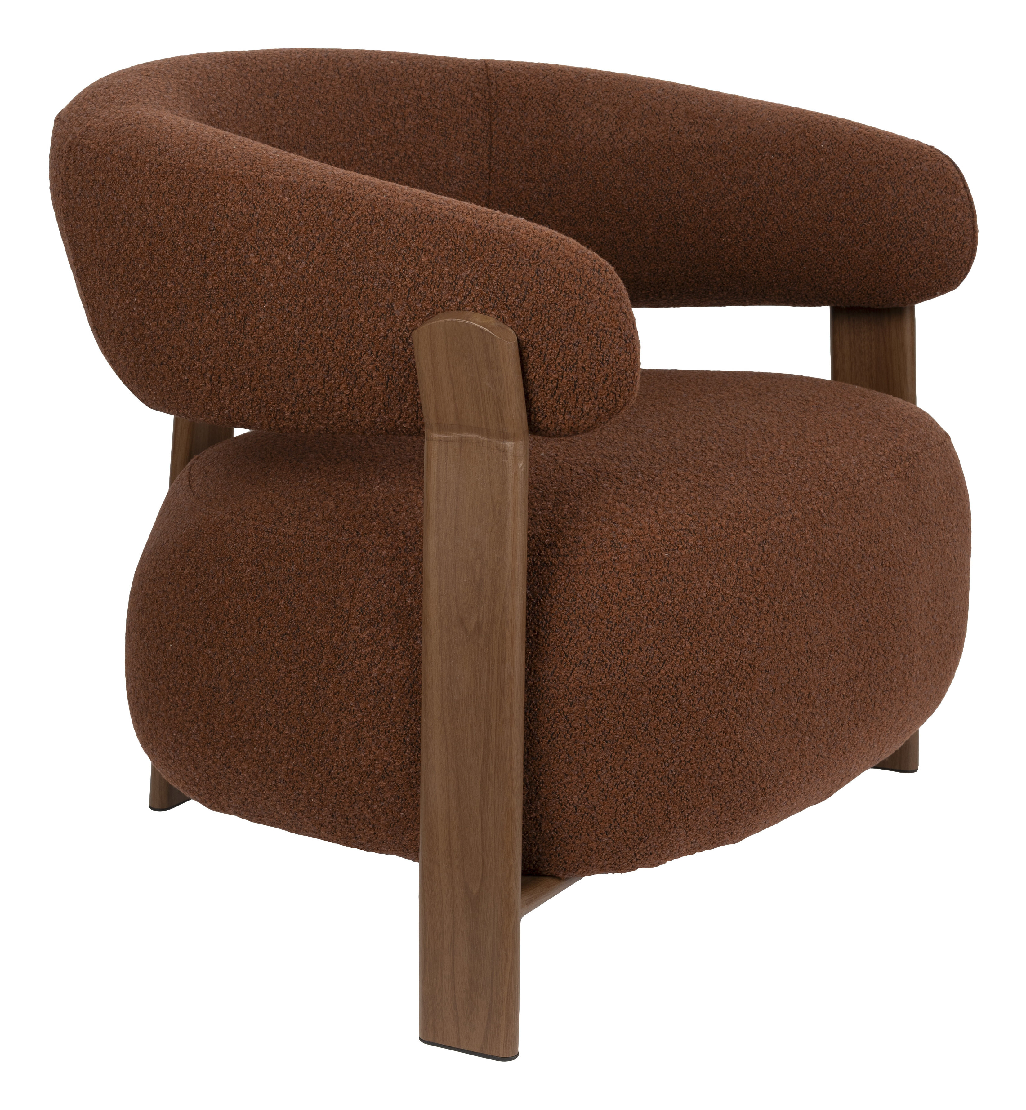 ZILT Fauteuil 'Rosemarijn' Geweven stof en houtlook