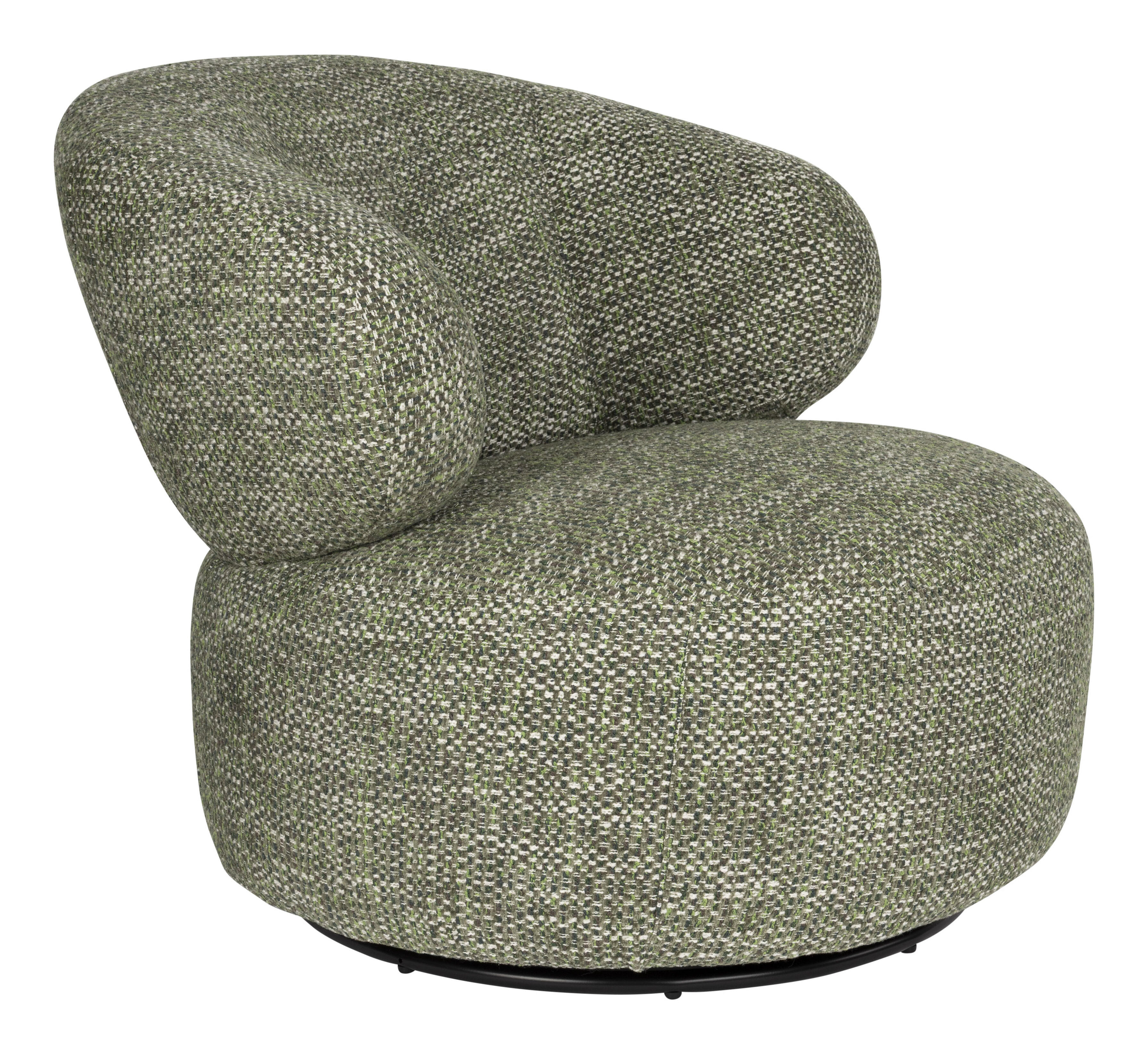 Dutchbone Fauteuil Walter Grof geweven stof - Groen