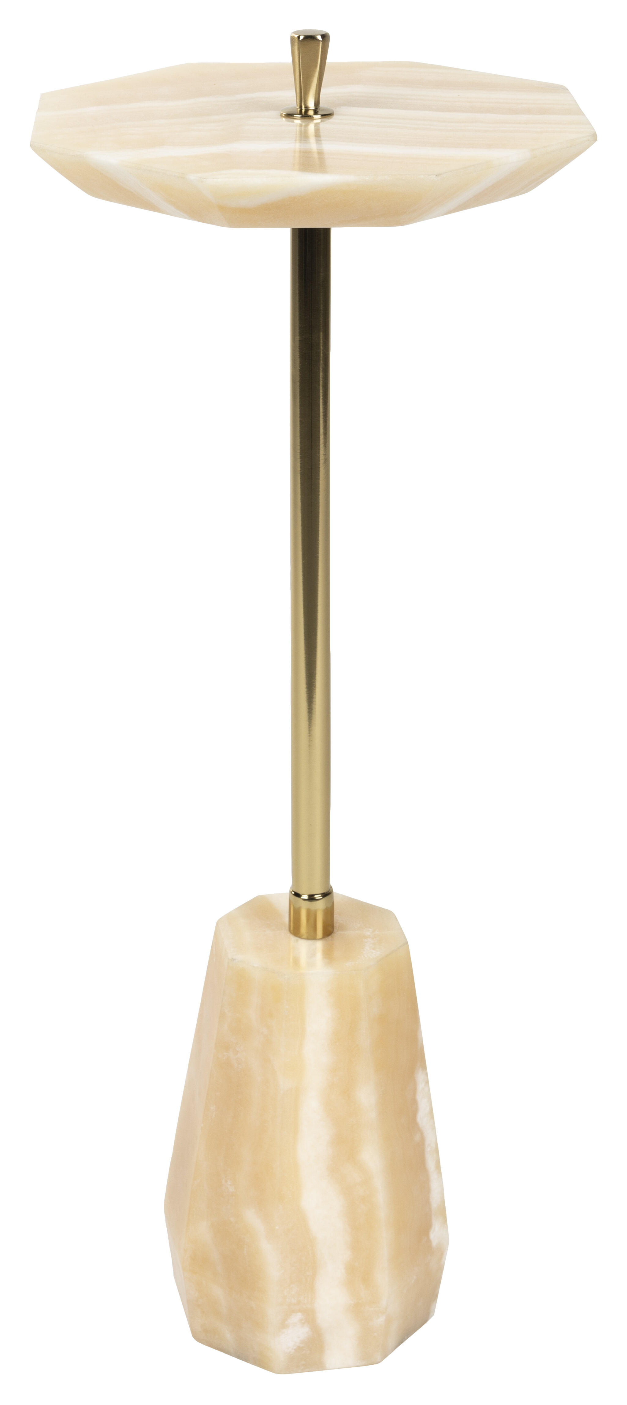 Dutchbone Bijzettafel Onno Marmer, 27 x 25cm - Beige - Rond