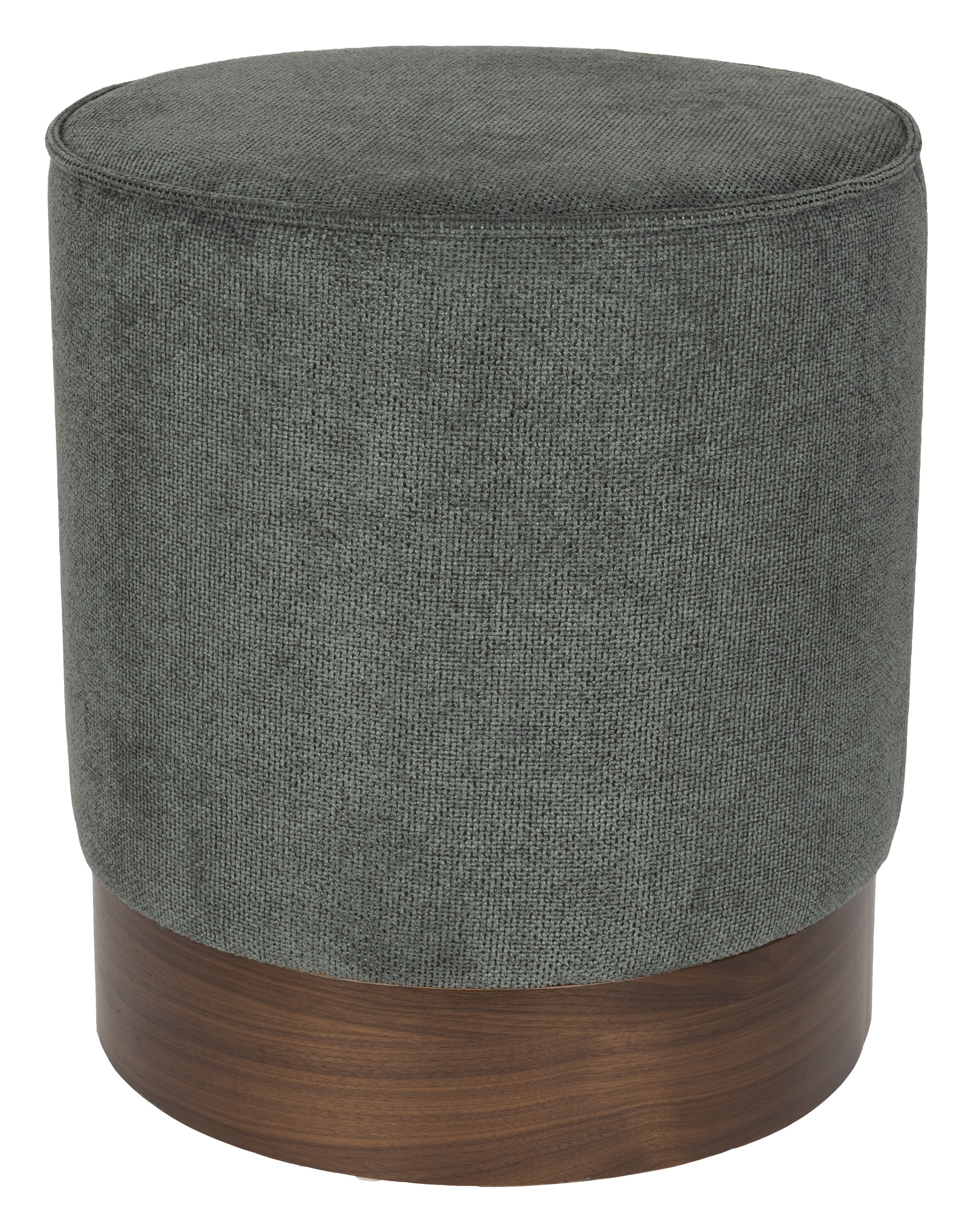 Dutchbone Hocker Bellevue Geweven stof en hout - Groen