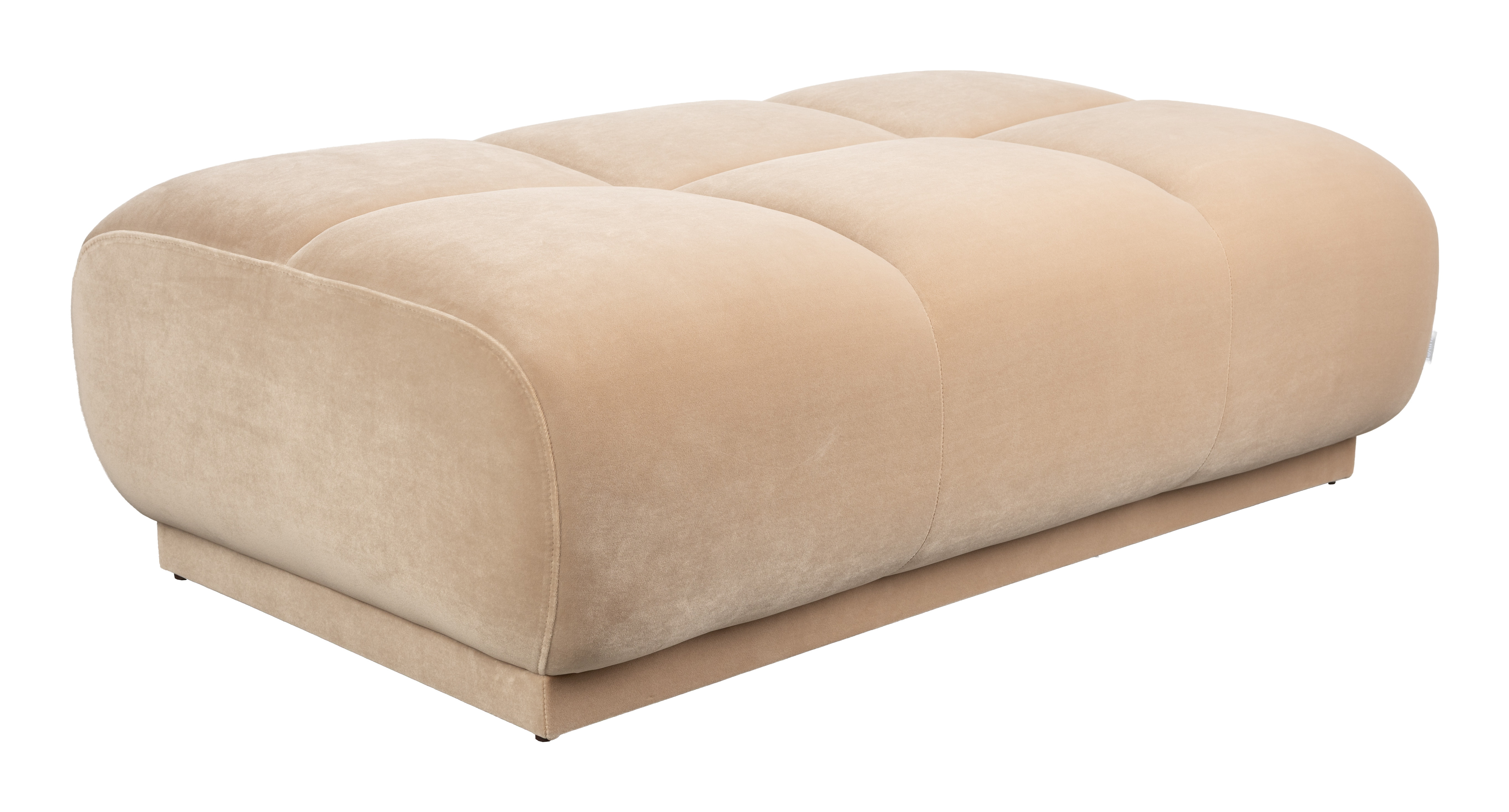 Zuiver Poef Hazel Velvet, 127 x 80cm - Beige