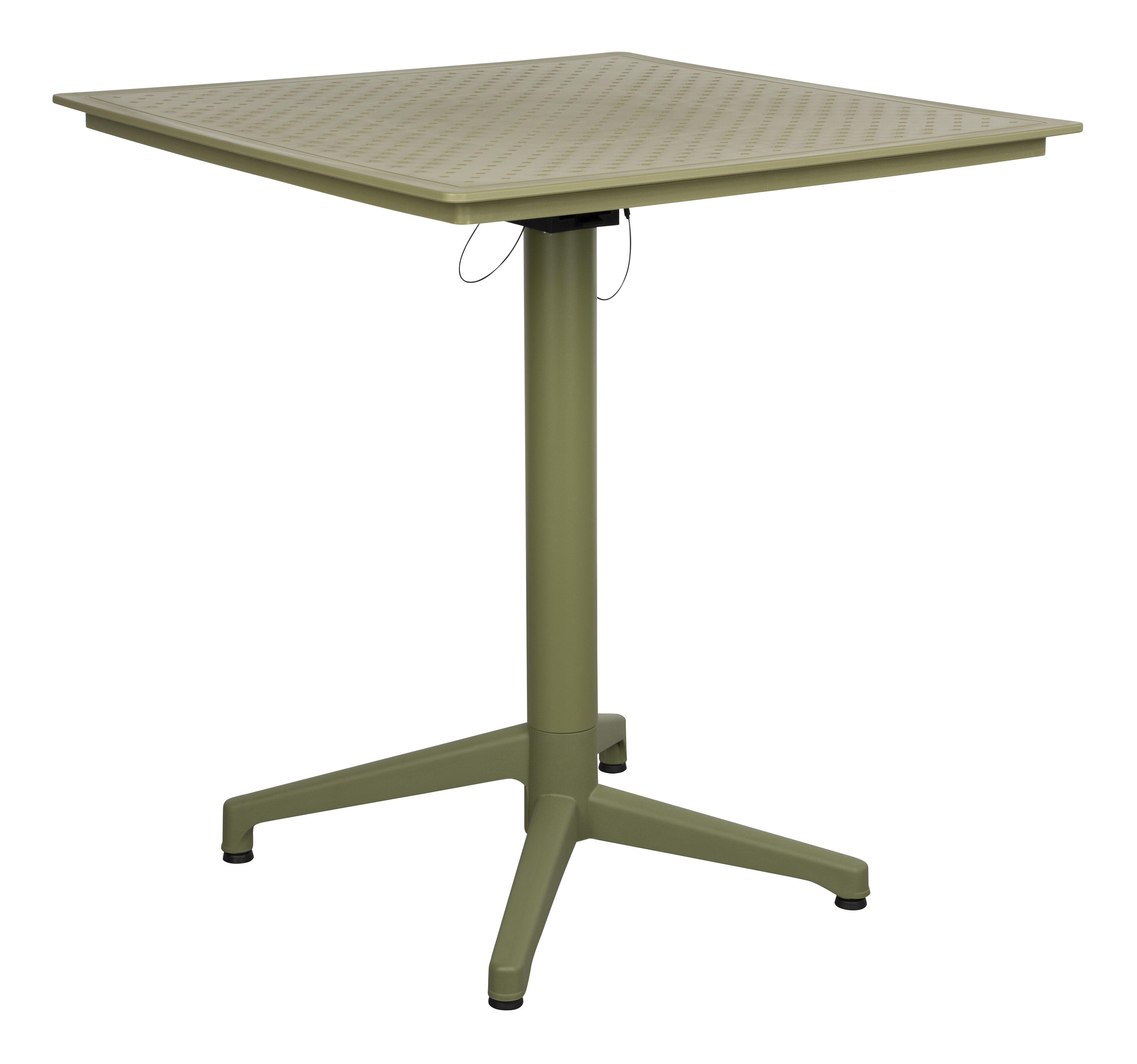 ZILT Outdoor Bistrotafel Jameeka Inklapbaar, 70 x 70cm - Groen - Vierkant