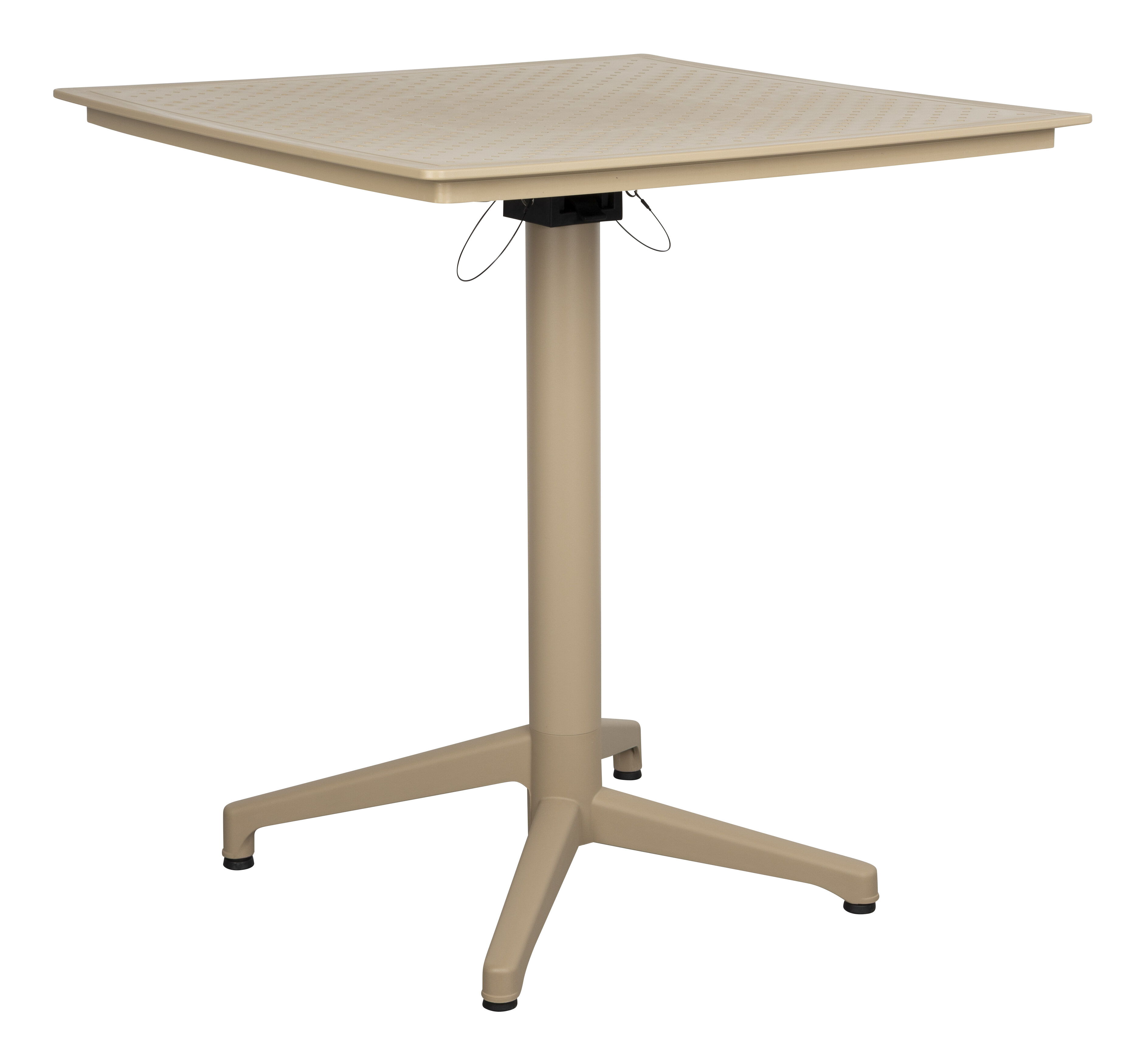 ZILT Outdoor Bistrotafel Jameeka Inklapbaar, 70 x 70cm - Beige - Vierkant