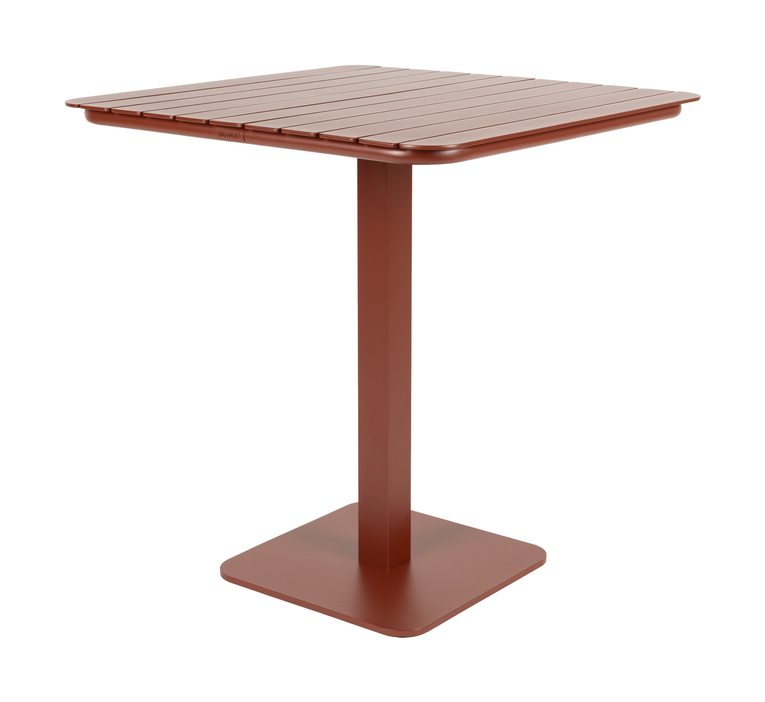 Zuiver Outdoor Bistrotafel 'Vondel' 71 x 71cm, kleur Rood