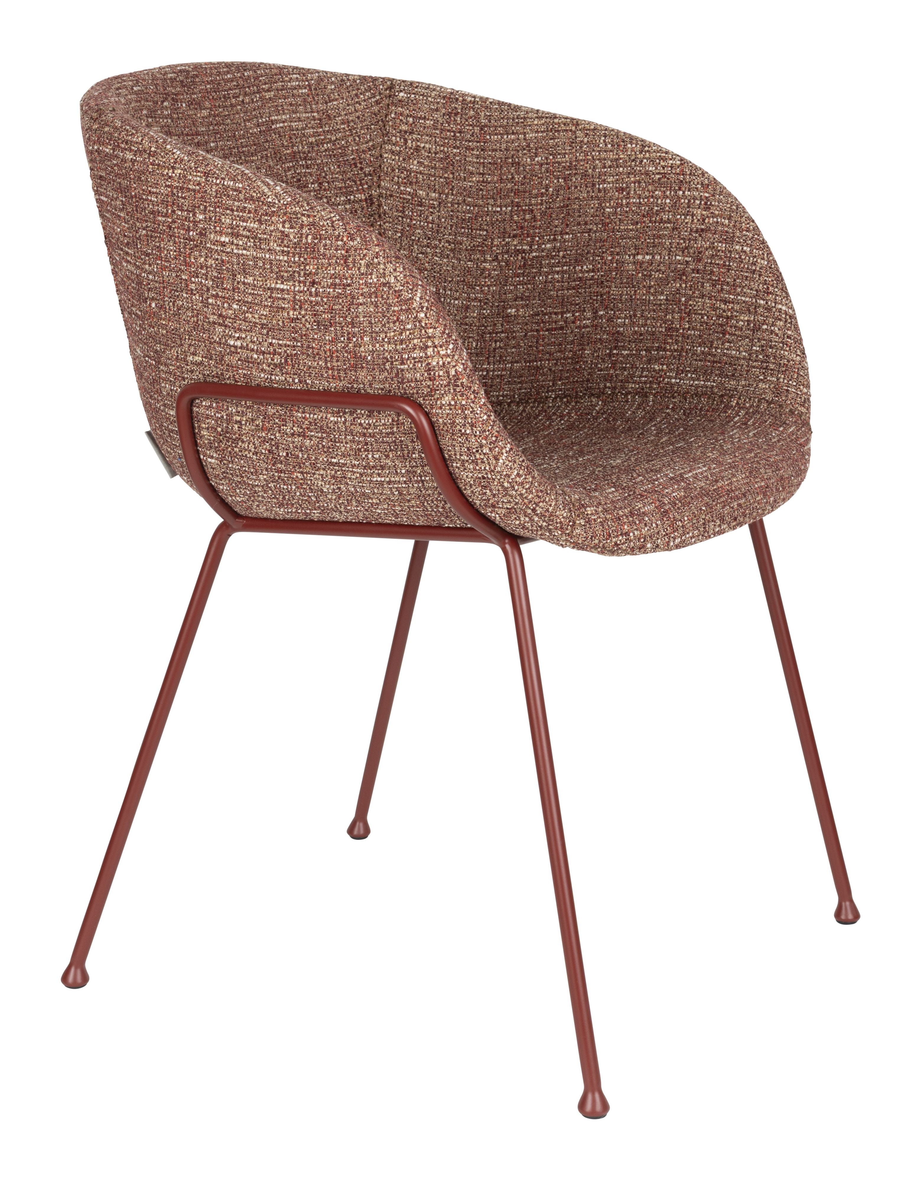 Zuiver Eetkamerstoel Feston Stof - Rood