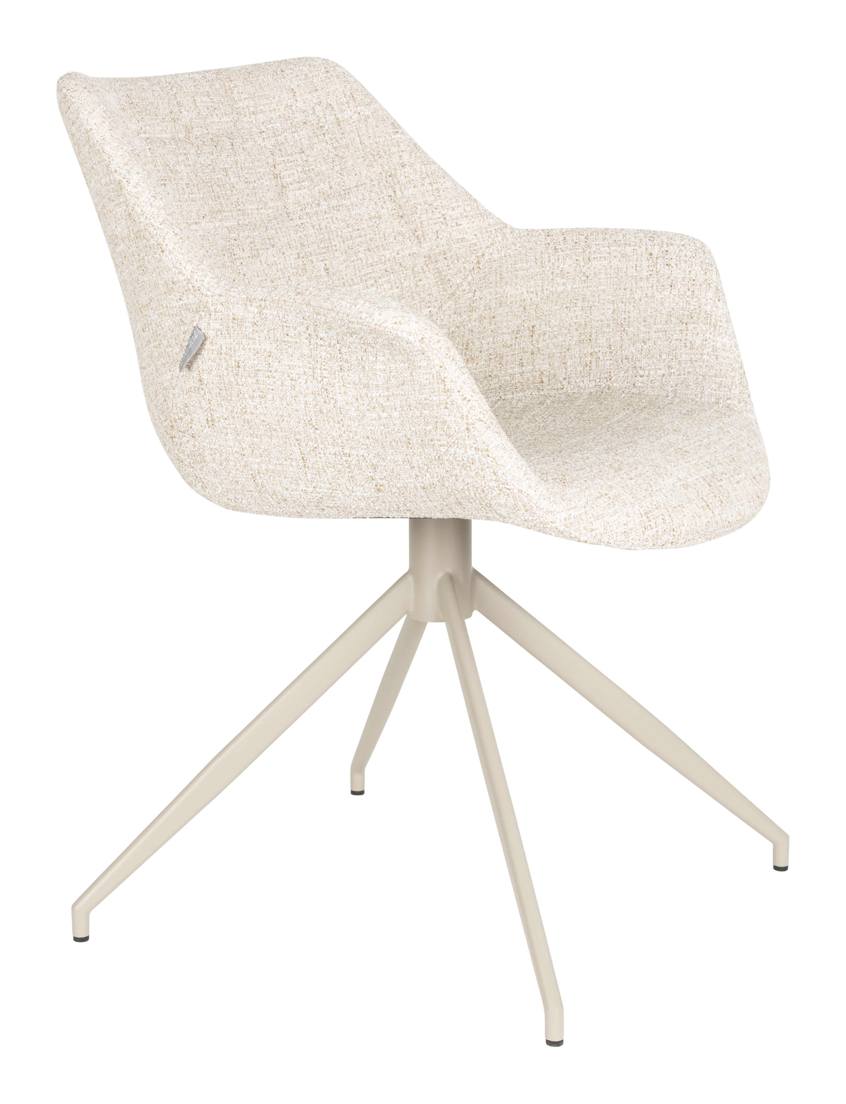 Zuiver Draaibare Eetkamerstoel Doulton Stof - Beige