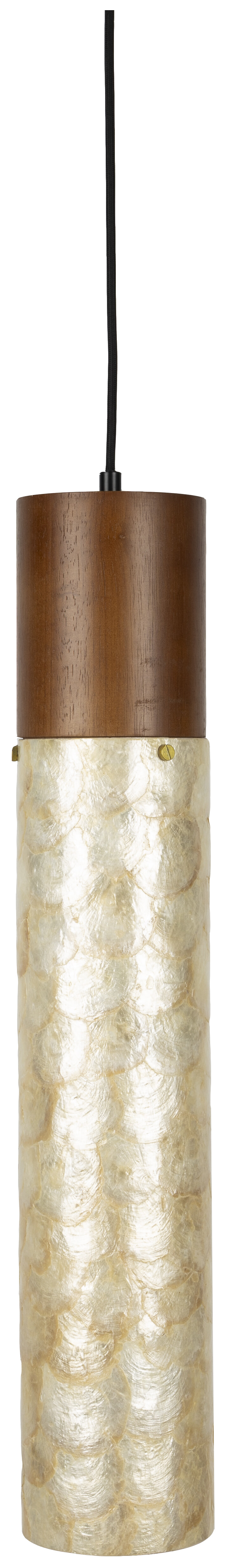 Dutchbone Hanglamp Beam Eikenhout en acryl - Bruin