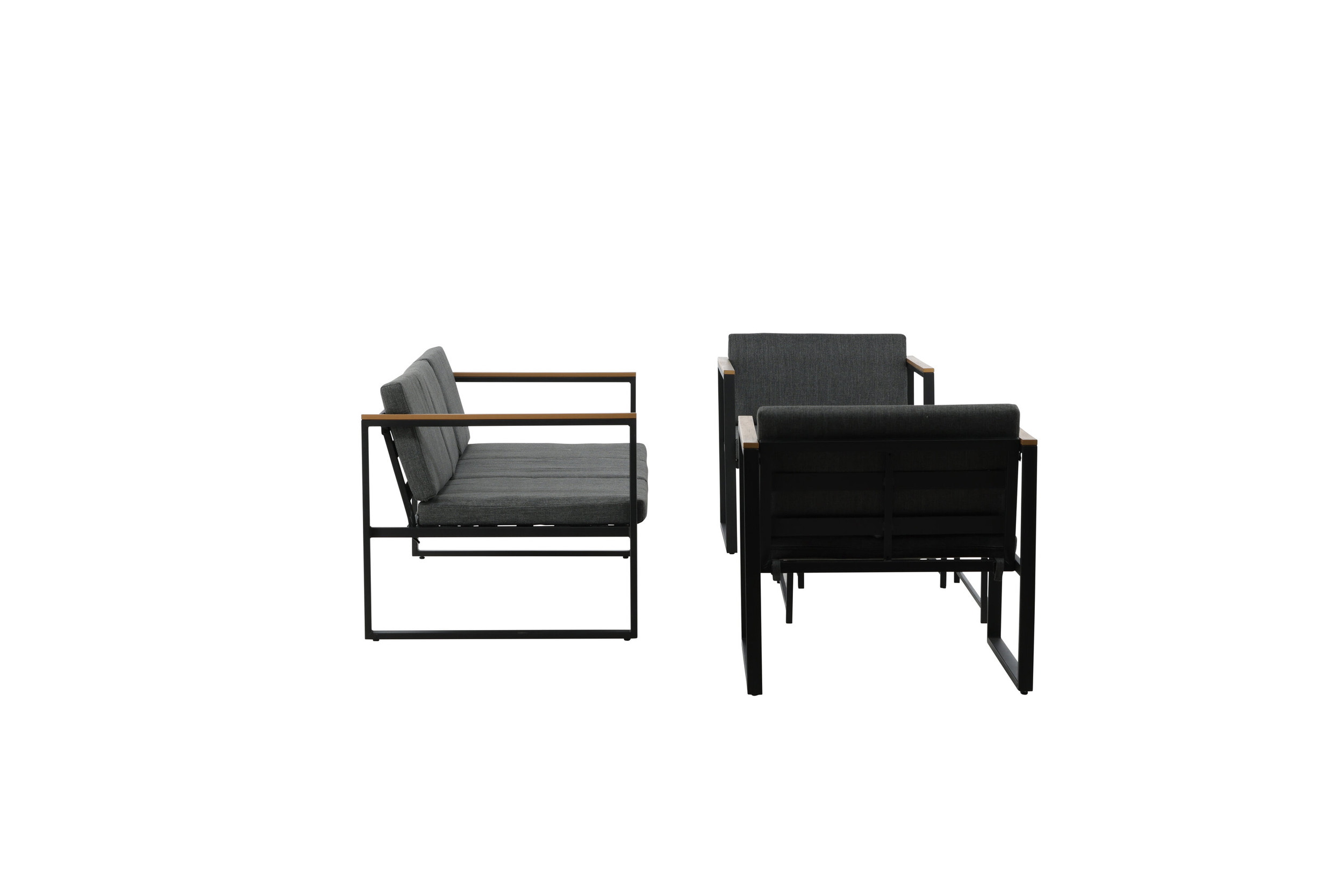 Nohr Loungeset 'Donnesha' Met bank, 2 tafels en 2 fauteuils