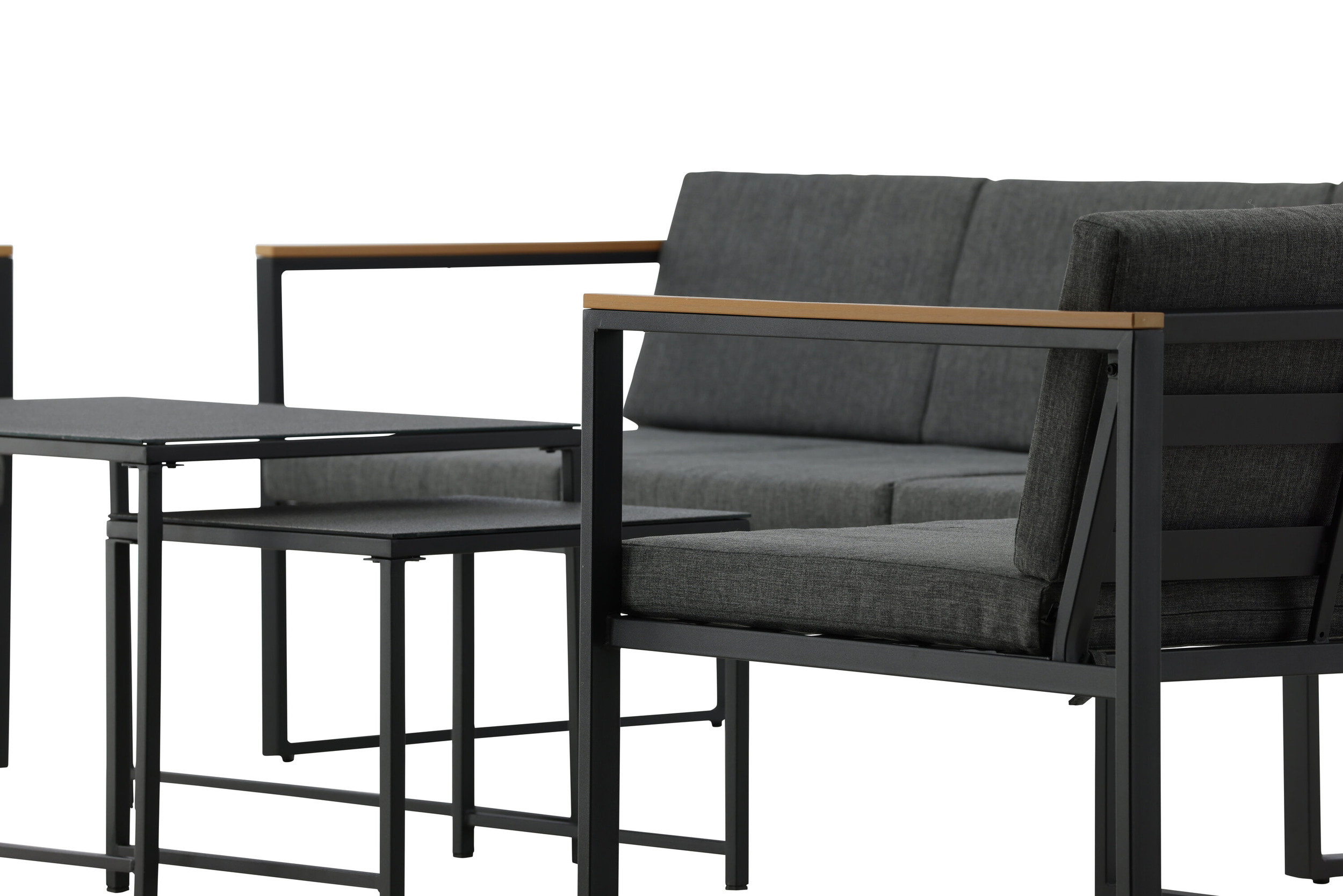 Nohr Loungeset 'Donnesha' Met bank, 2 tafels en 2 fauteuils