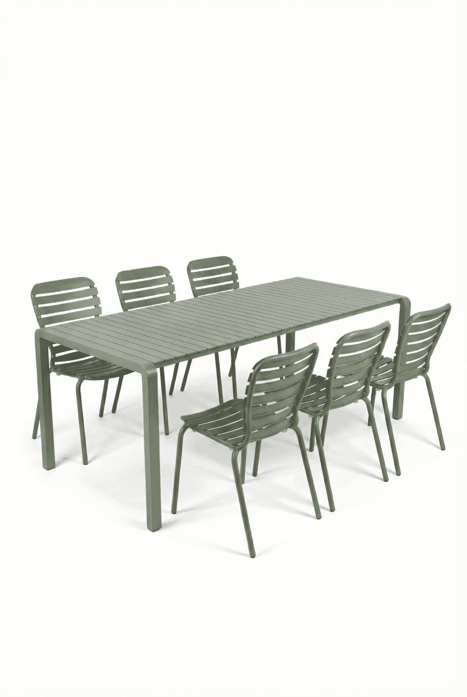 Zuiver Tuinset 'Vondel' Met tuintafel en 6 stoelen, 214 x 97cm