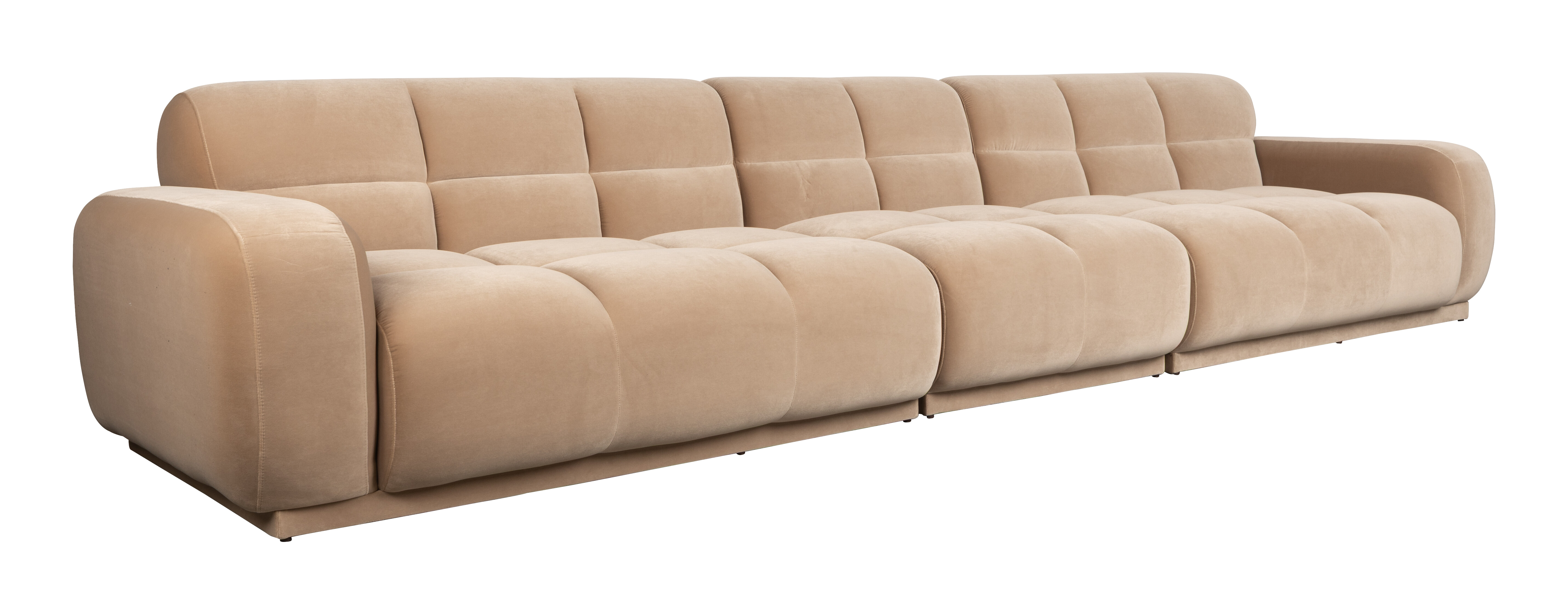 Zuiver Bank Hazel 395cm, Velvet - Beige