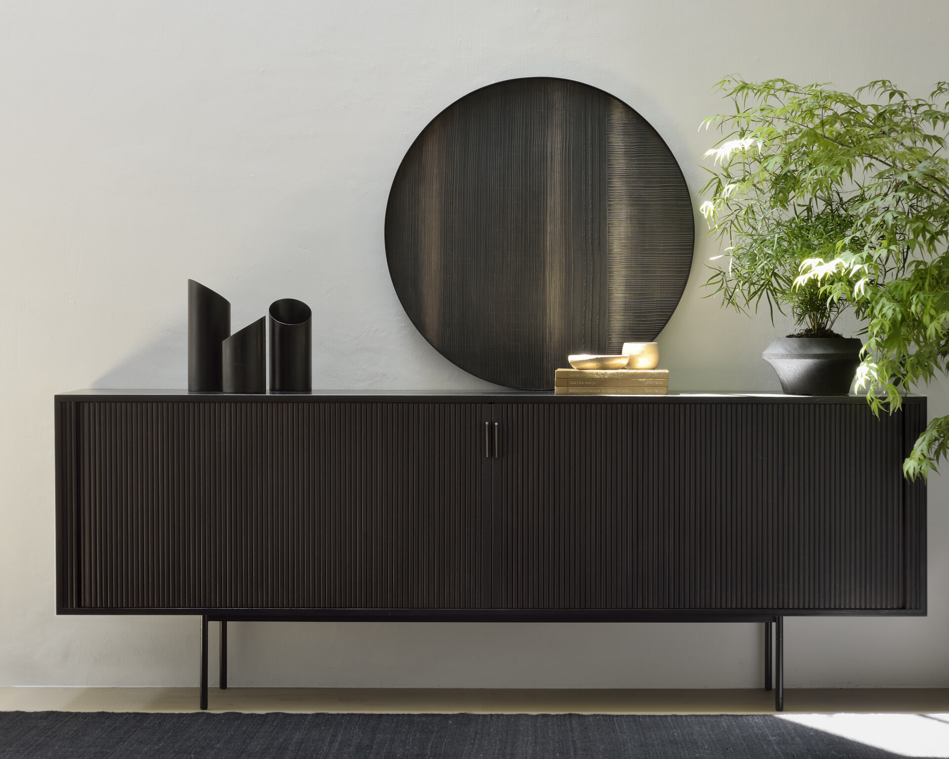 Ethnicraft Dressoir 'Roller Max' Mahonie & Teakhout, 224cm