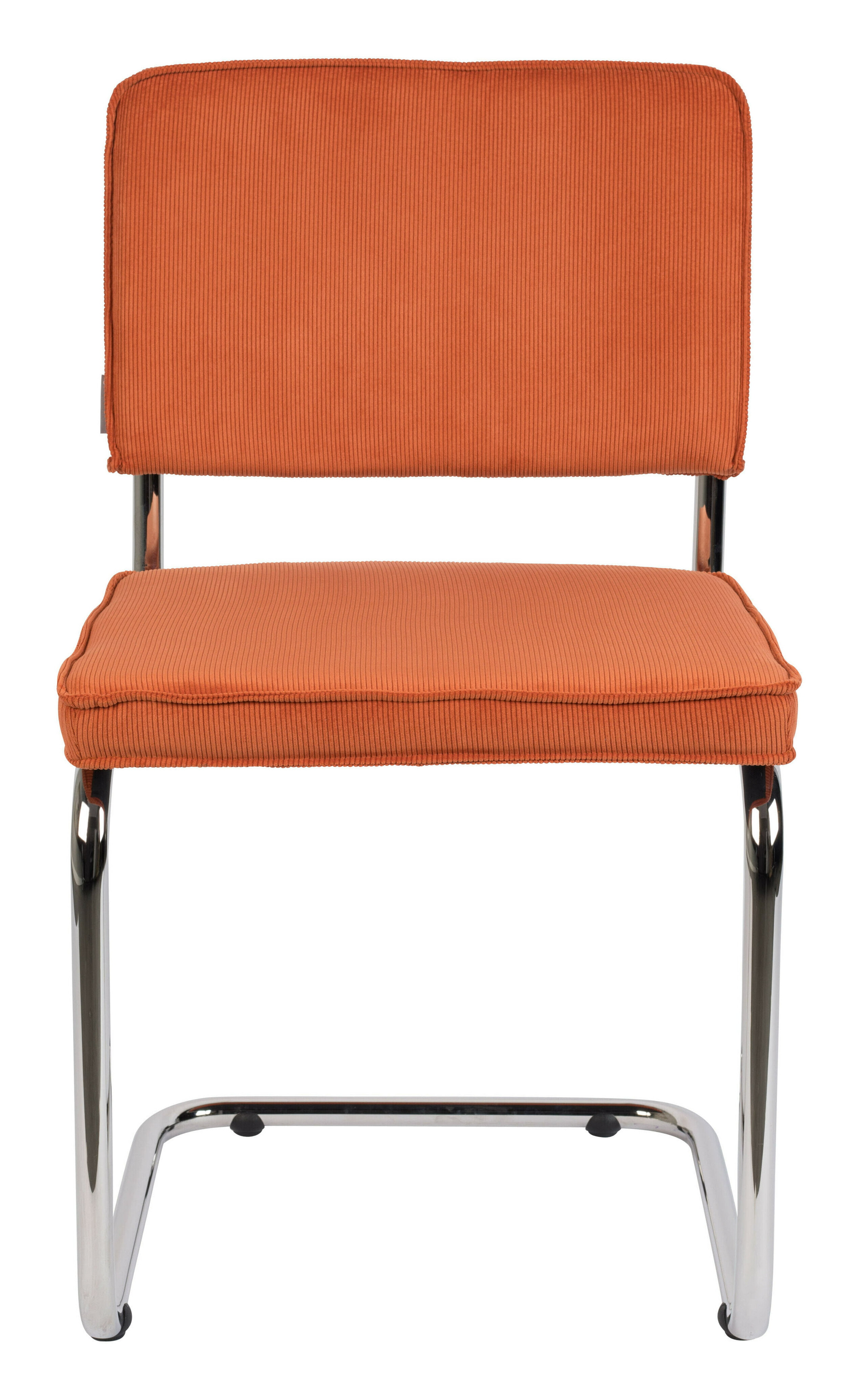 Zuiver Eetkamerstoel 'Ridge' Rib, kleur Oranje