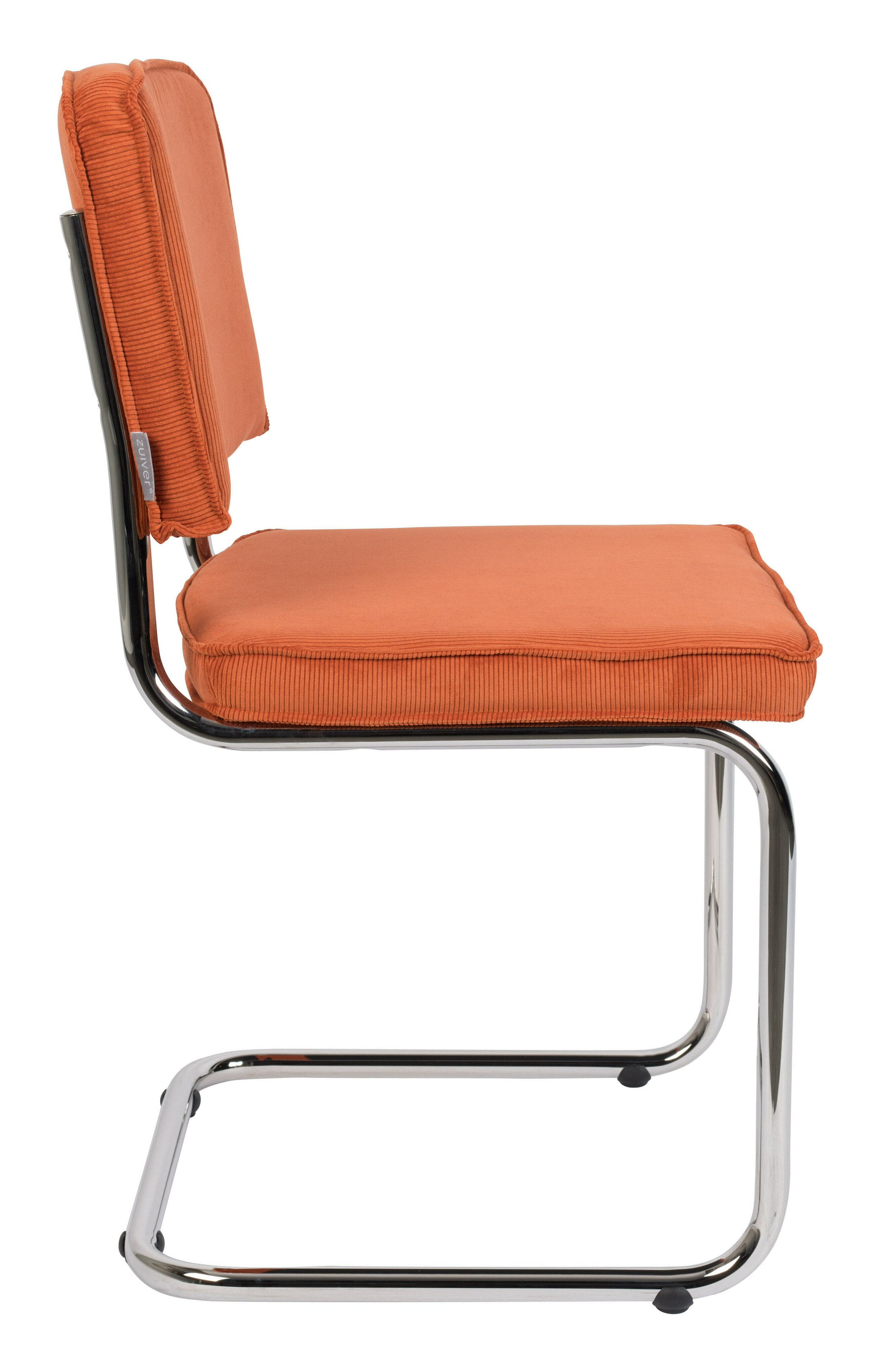 Zuiver Eetkamerstoel 'Ridge' Rib, kleur Oranje