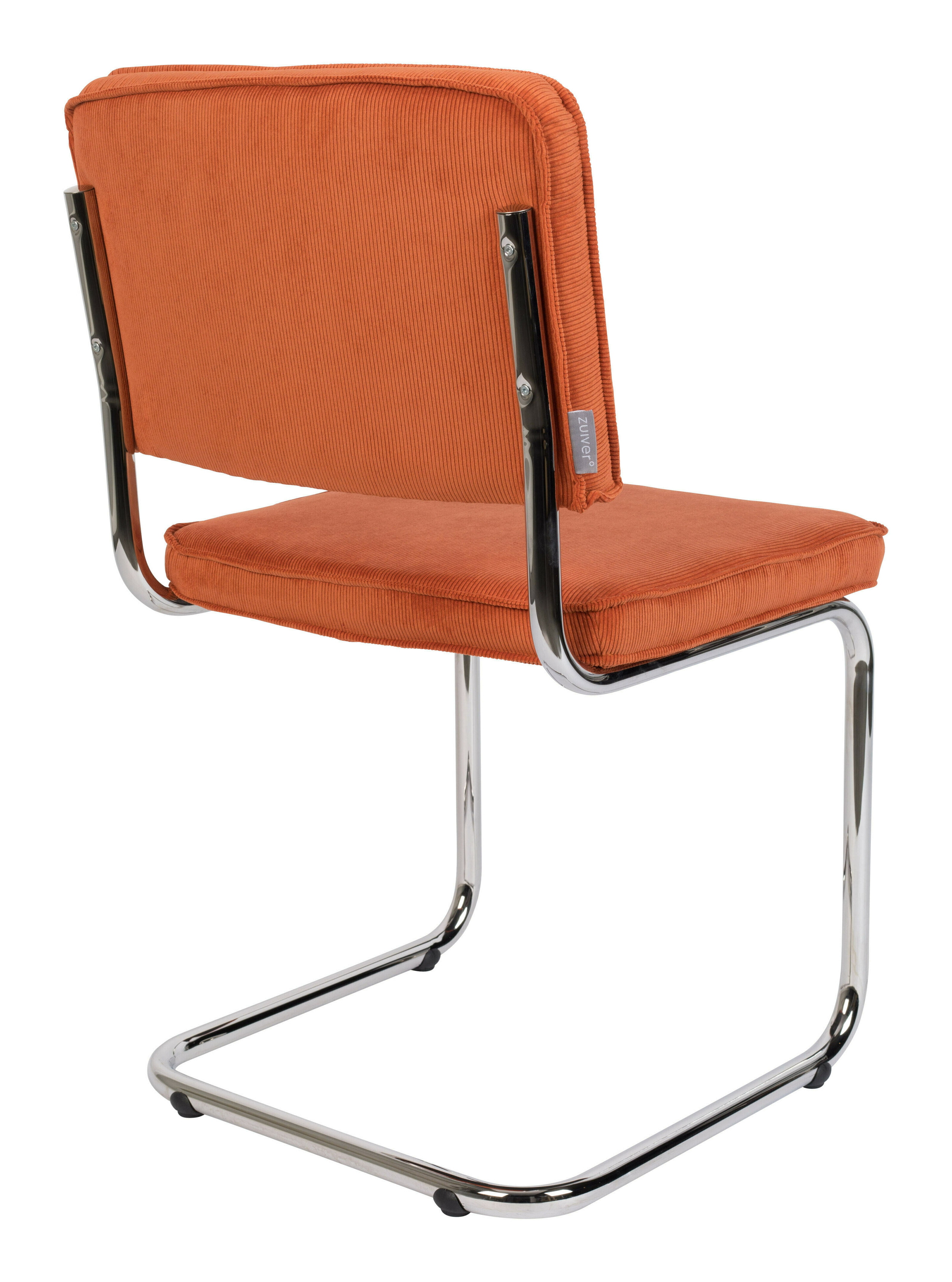 Zuiver Eetkamerstoel 'Ridge' Rib, kleur Oranje