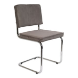 Zuiver Eetkamerstoel 'Ridge' Rib, kleur Grijs