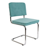 Zuiver Eetkamerstoel 'Ridge' Rib, kleur Blauw