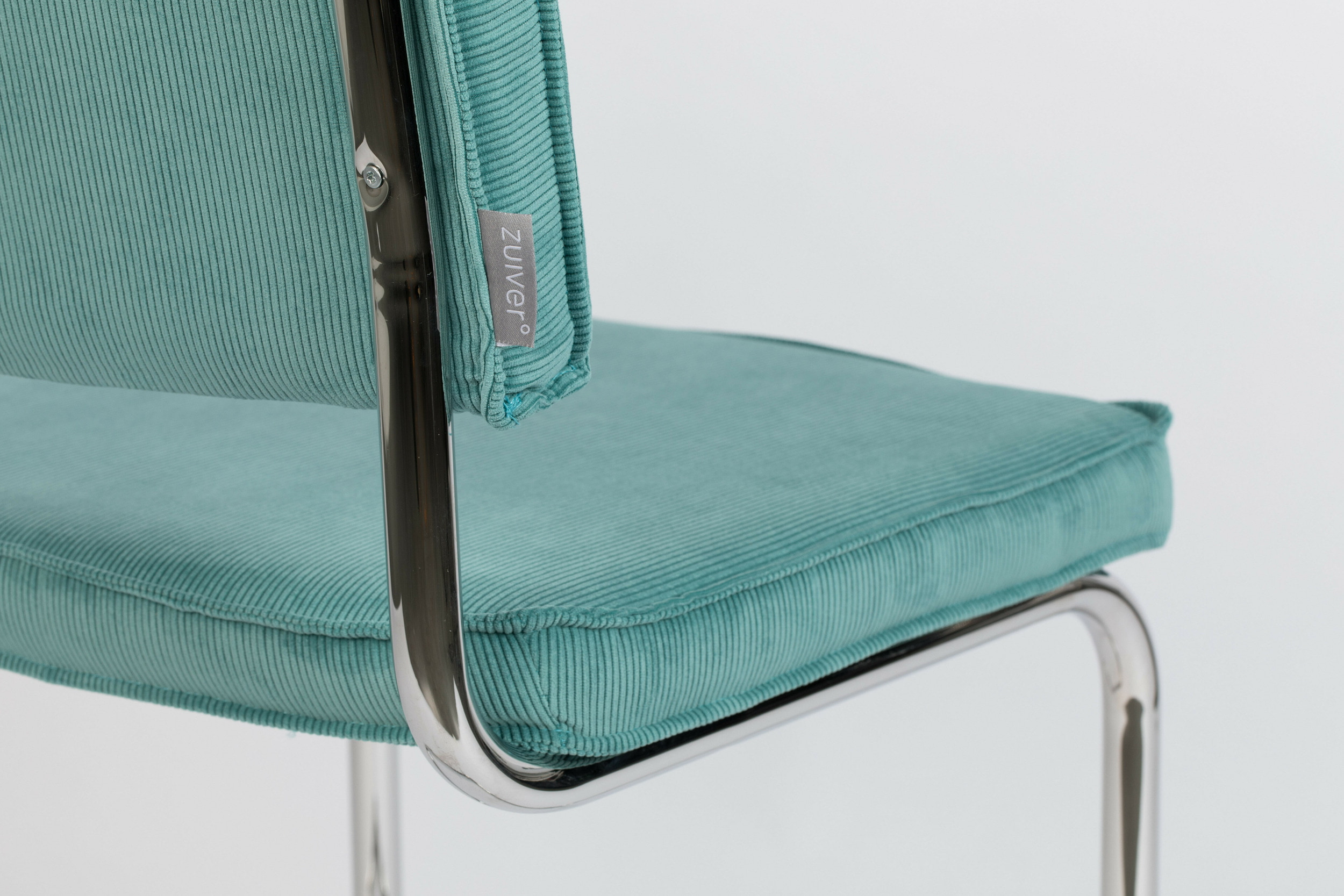 Zuiver Eetkamerstoel 'Ridge' Rib, kleur Blauw
