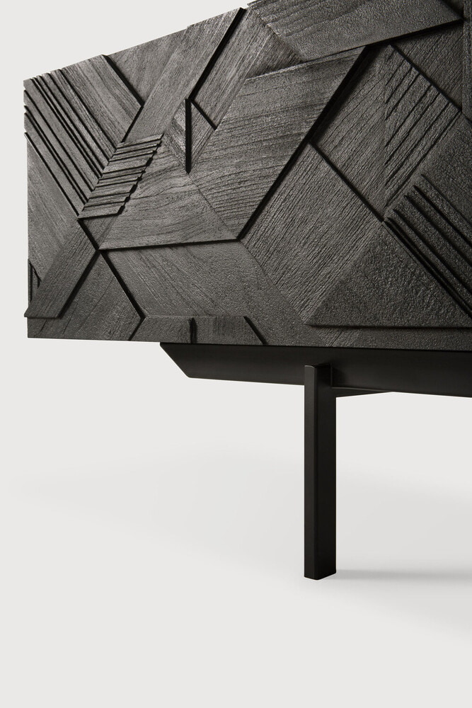 Ethnicraft TV-meubel 'Graphic' Gevernist Teakhout, 240cm