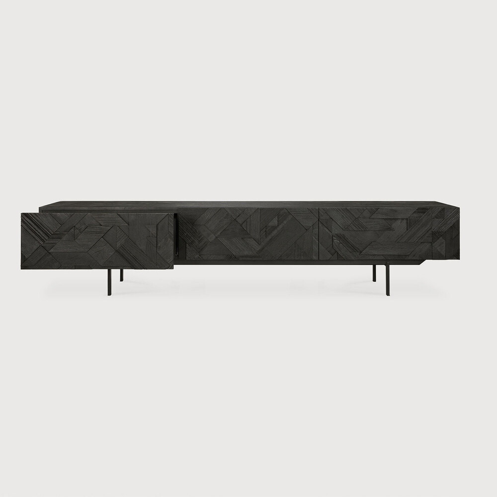 Ethnicraft TV-meubel 'Graphic' Gevernist Teakhout, 240cm
