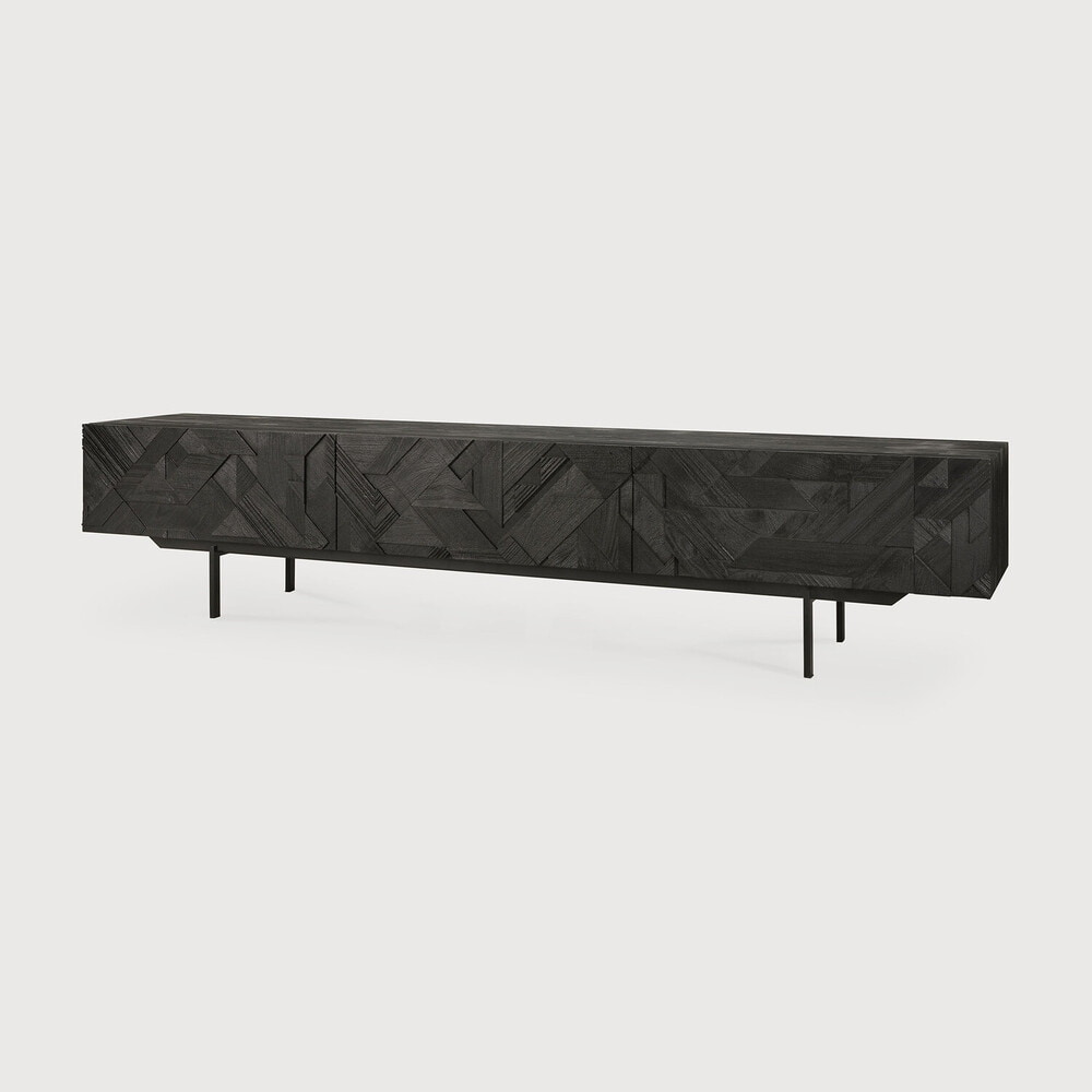 Ethnicraft TV-meubel 'Graphic' Gevernist Teakhout, 240cm