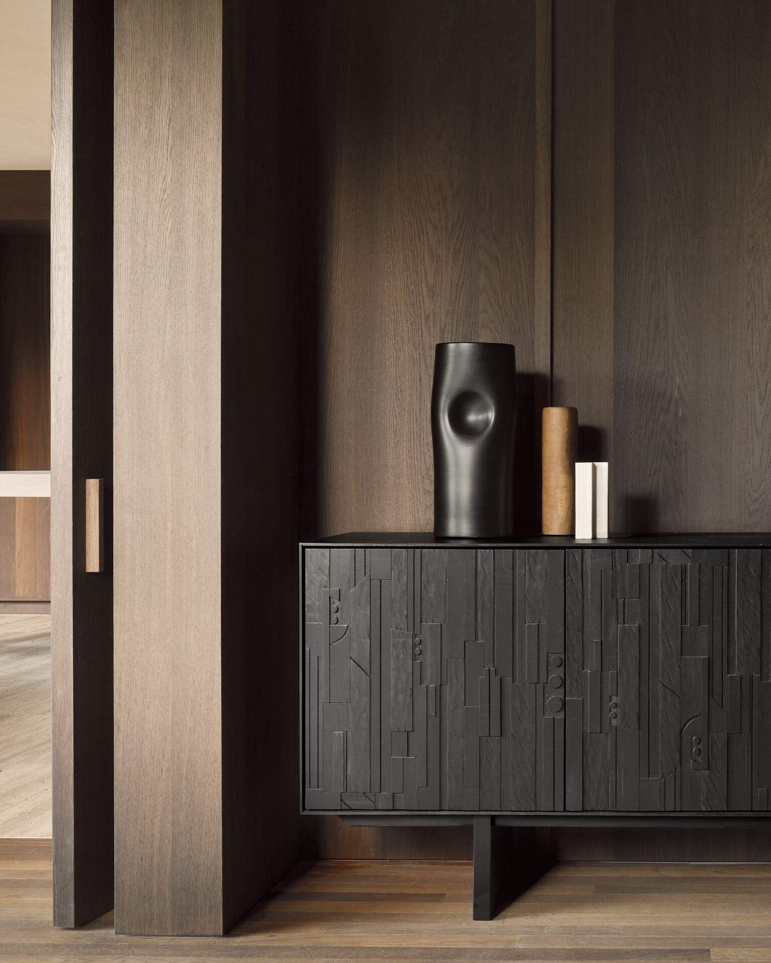 Ethnicraft Dressoir 'Mosaic' Gevernist Teakhout, 170cm